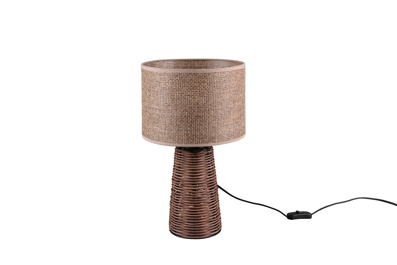 Lampe design en rotin ethnique, STRAW, TRIO