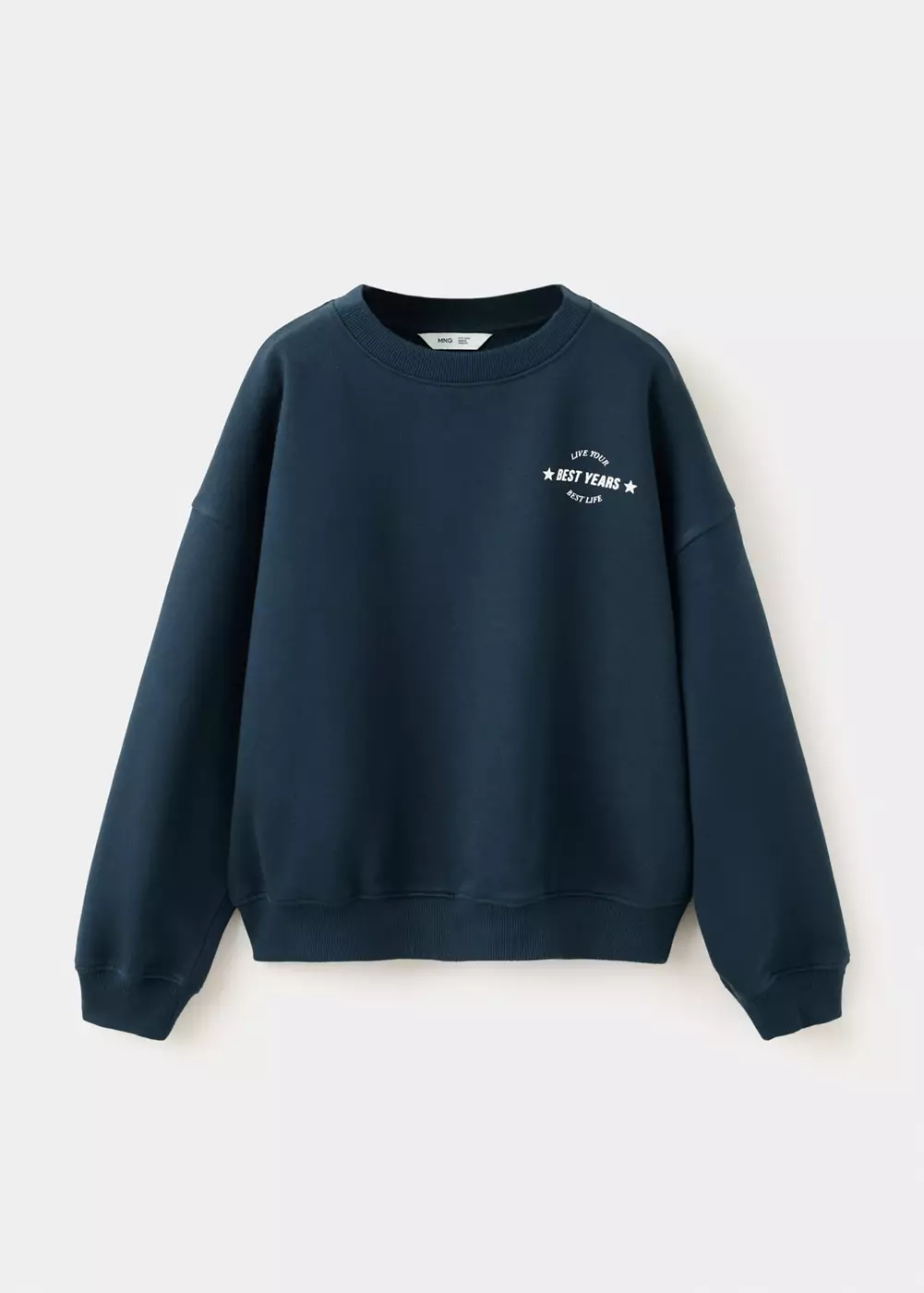 Sweat relaxed fit avec détail imprimé, MANGO KIDS