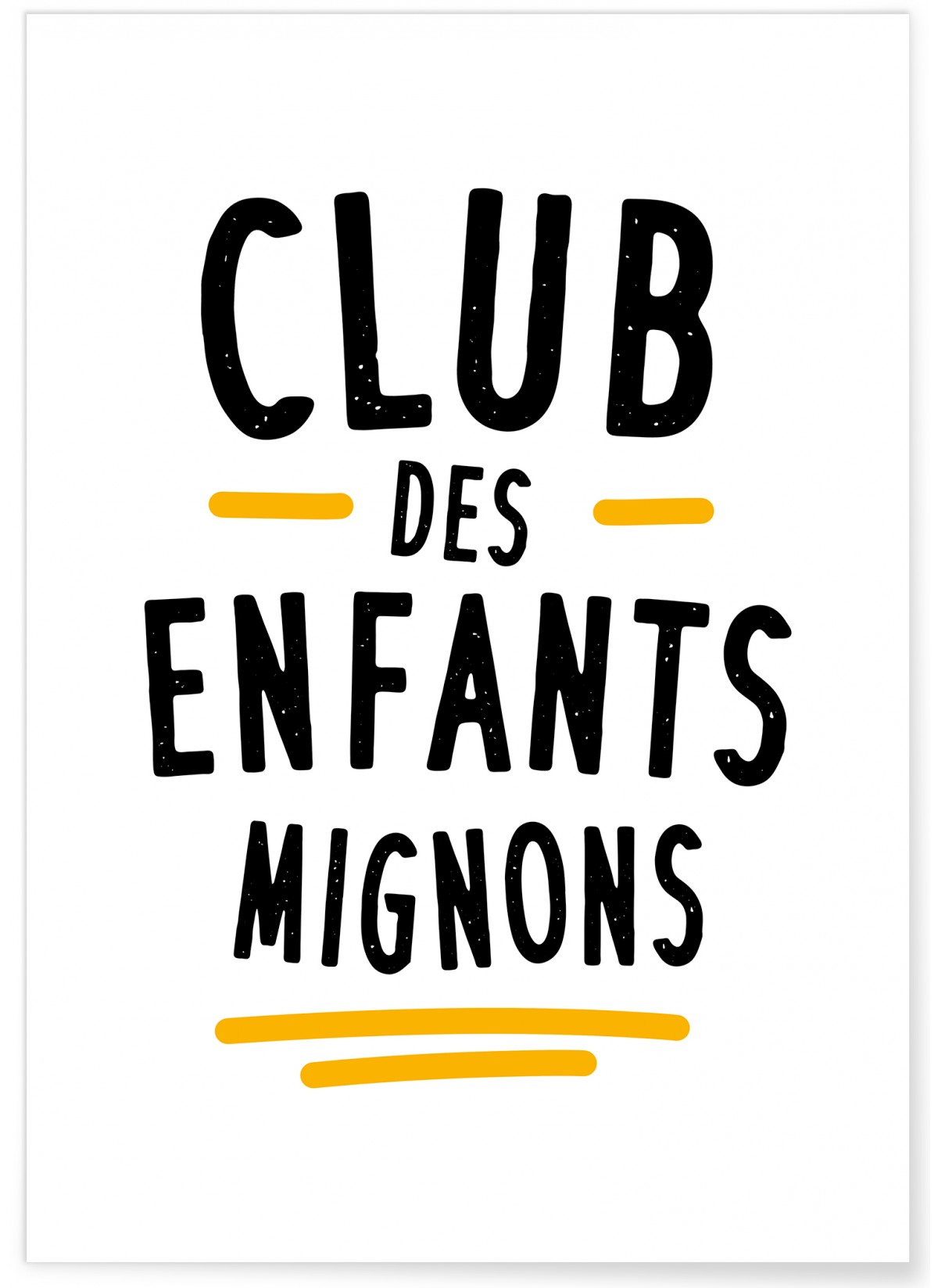 Affiche 'Club des Enfants Mignons', L'AFFICHERIE