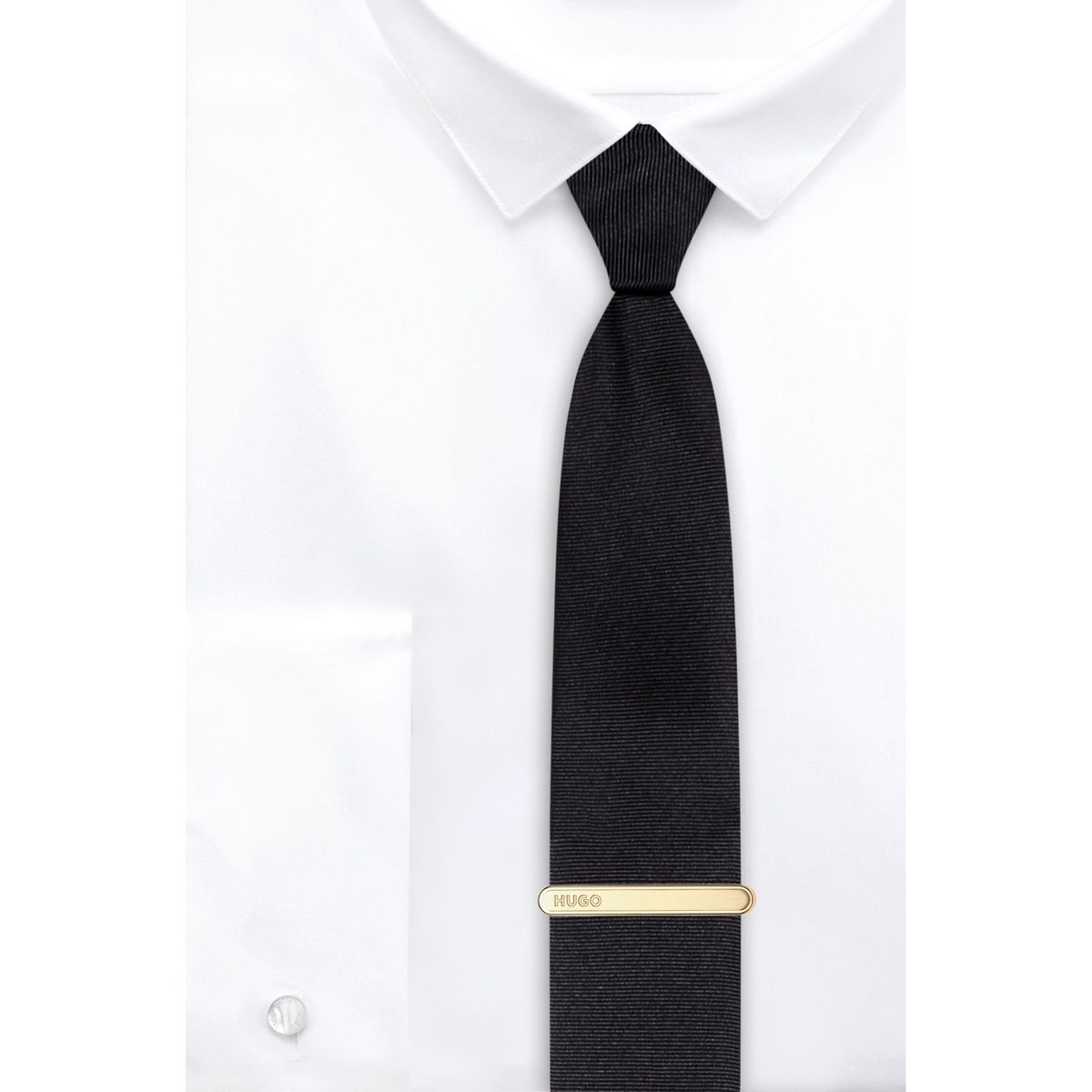 Pince à cravate en acier La Redoute Homme Accessoires Bijoux Pinces à cravate 