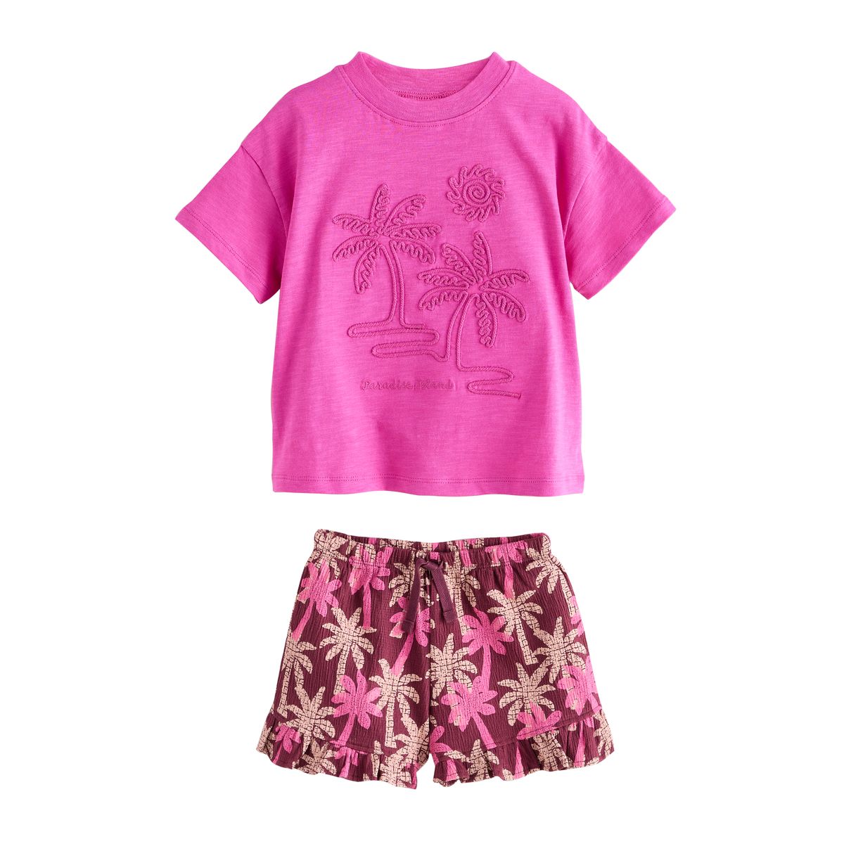 Ensemble haut à manches courtes et short, NEXT