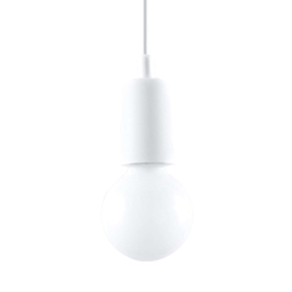 Suspension PVC Blanc E27 1 Diego, EDEN