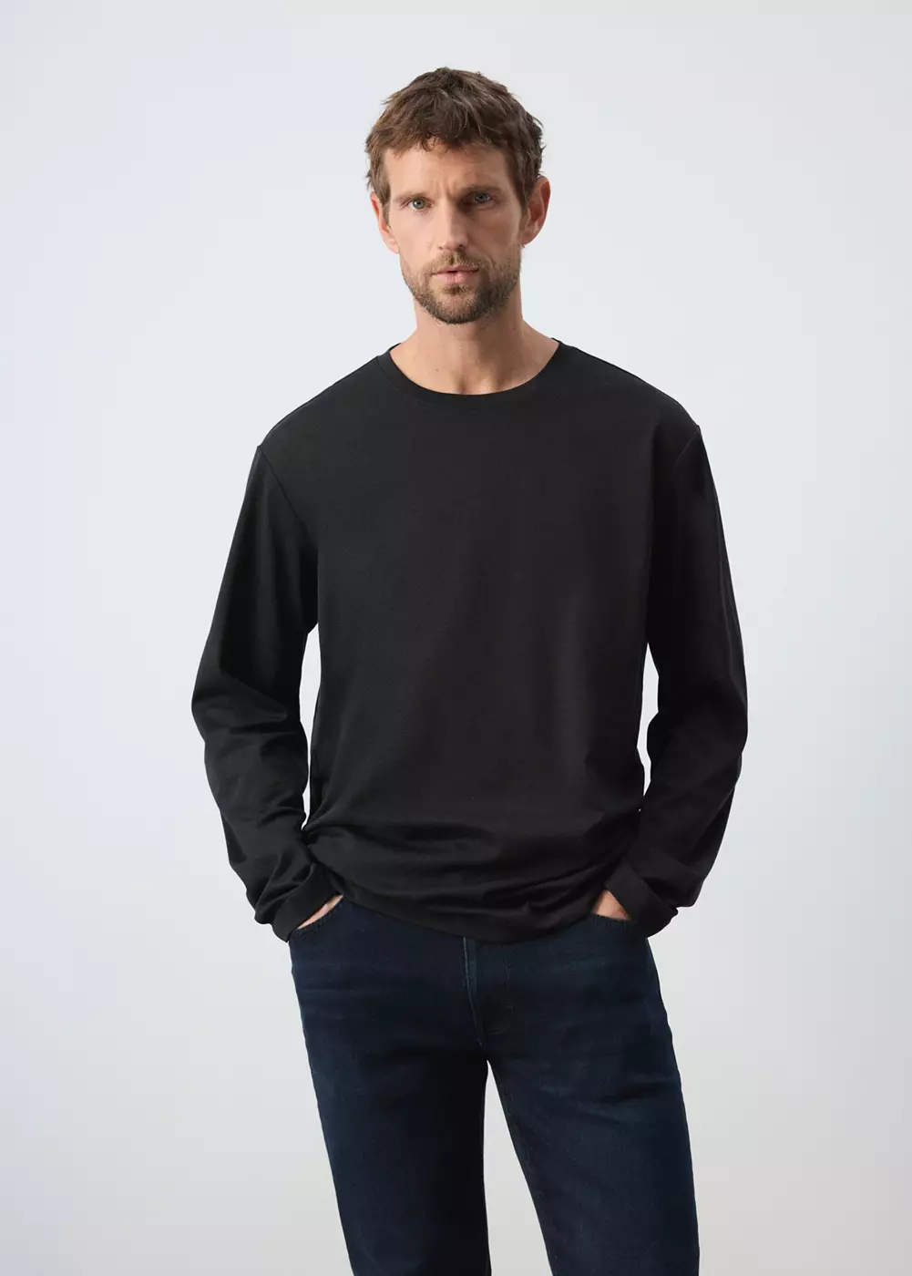 T-shirt 100 % coton extra doux regular-fit, MANGO MAN