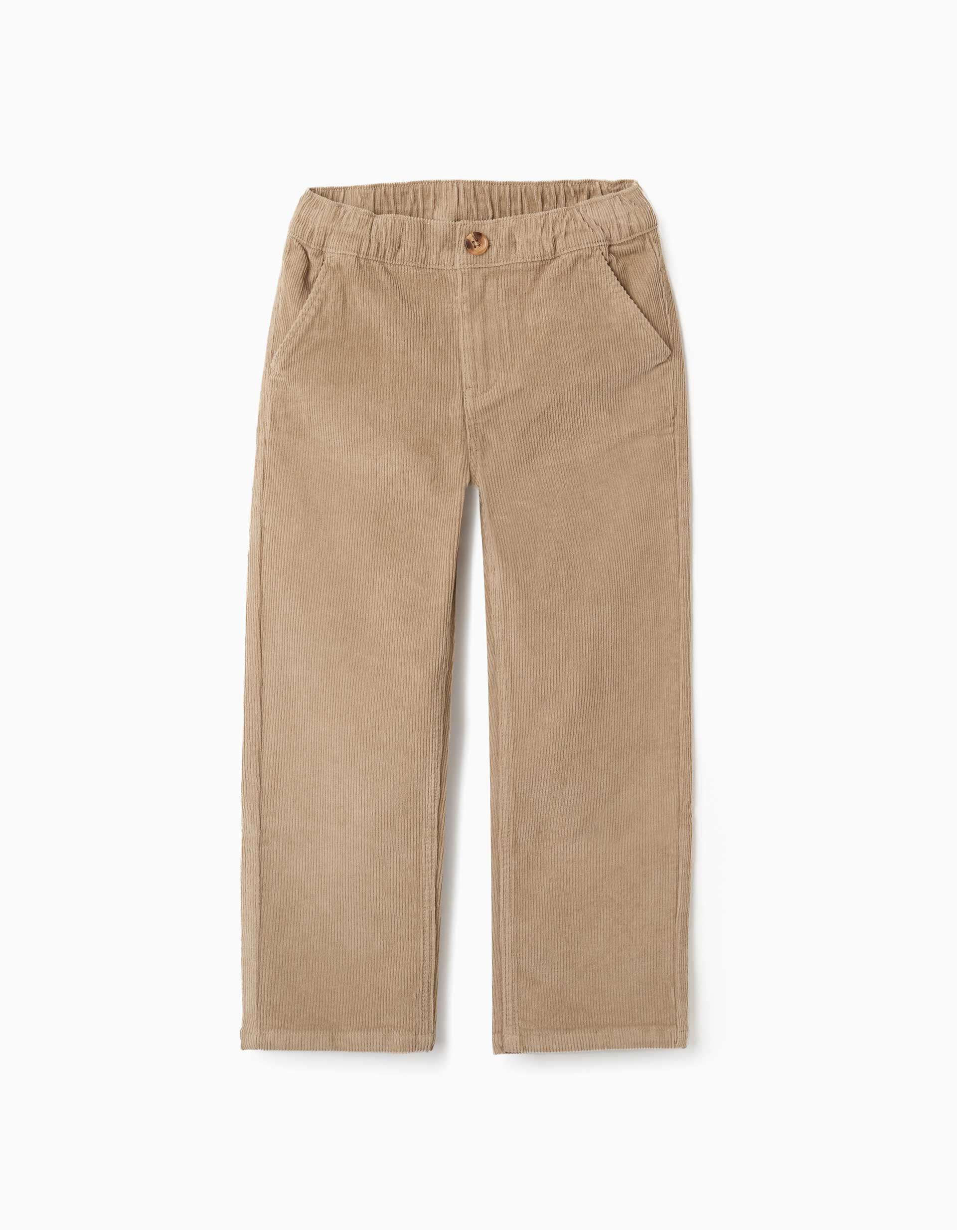 Pantalon chino à coupe droite en velours côtelé, ZIPPY