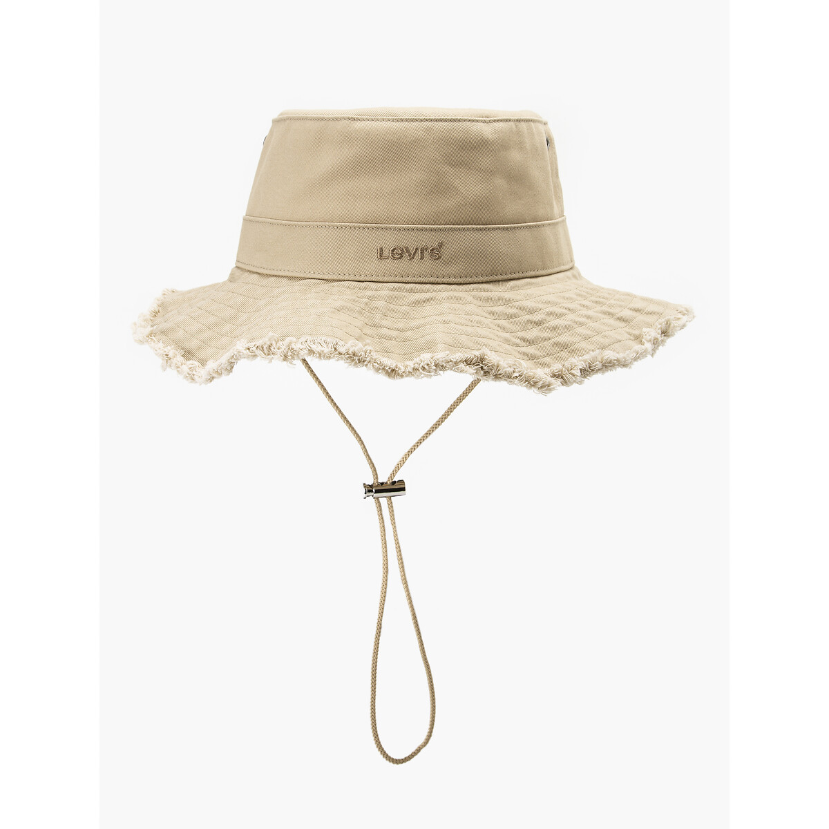 Image of Drawstring Cotton Bucket Hat