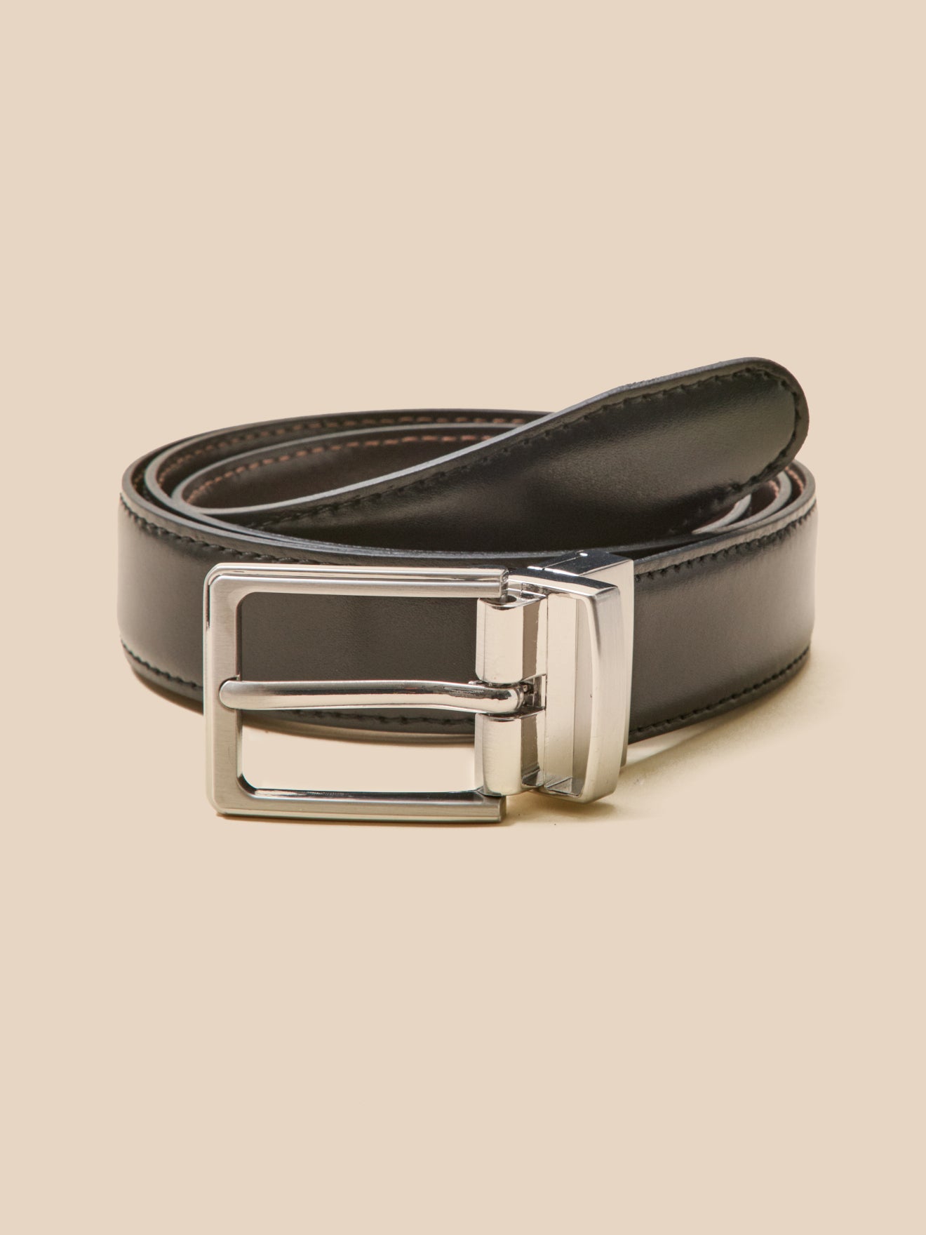 Ceinture cuir réversible, CYRILLUS