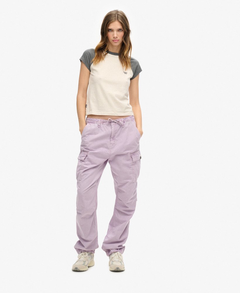 Pantalon cargo taille basse Para, SUPERDRY