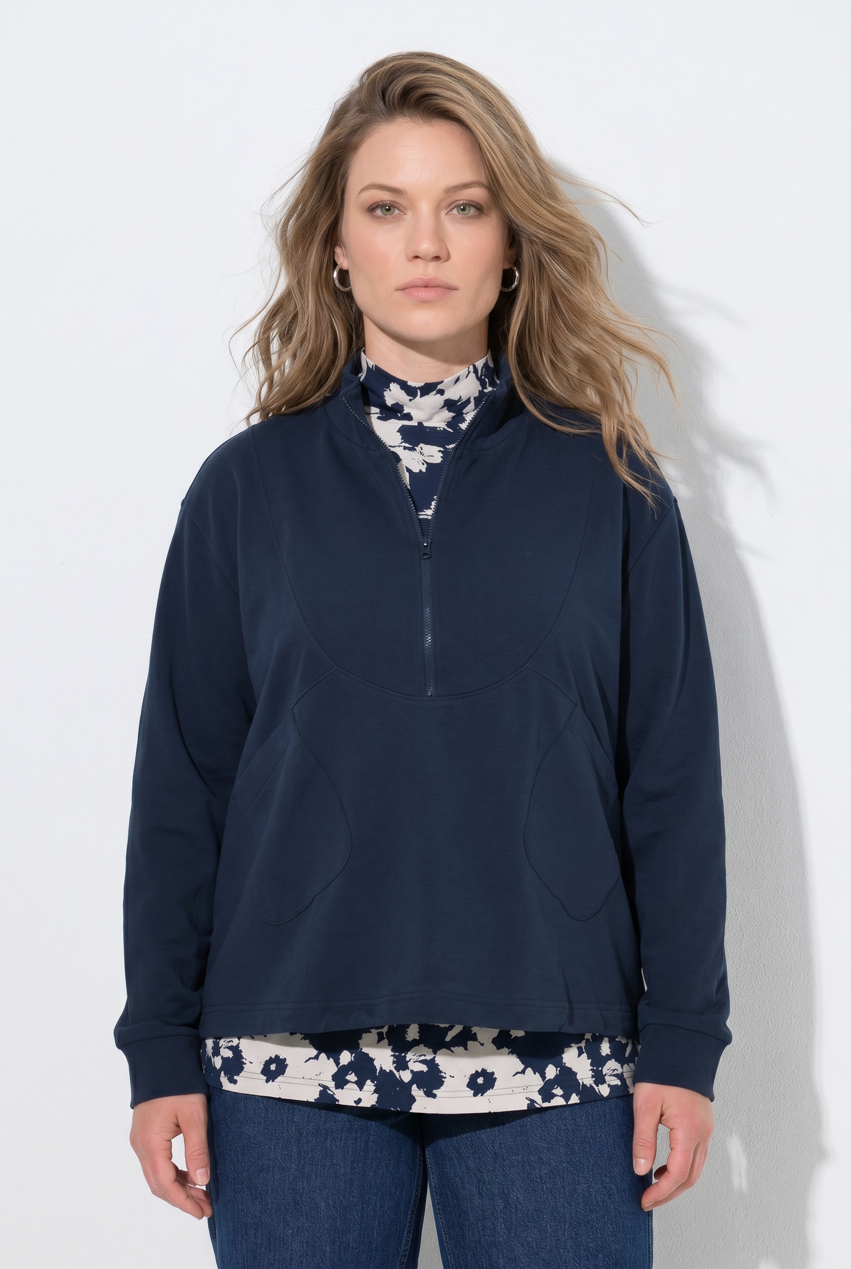 Sweat-shirt en coton bio, ULLA POPKEN