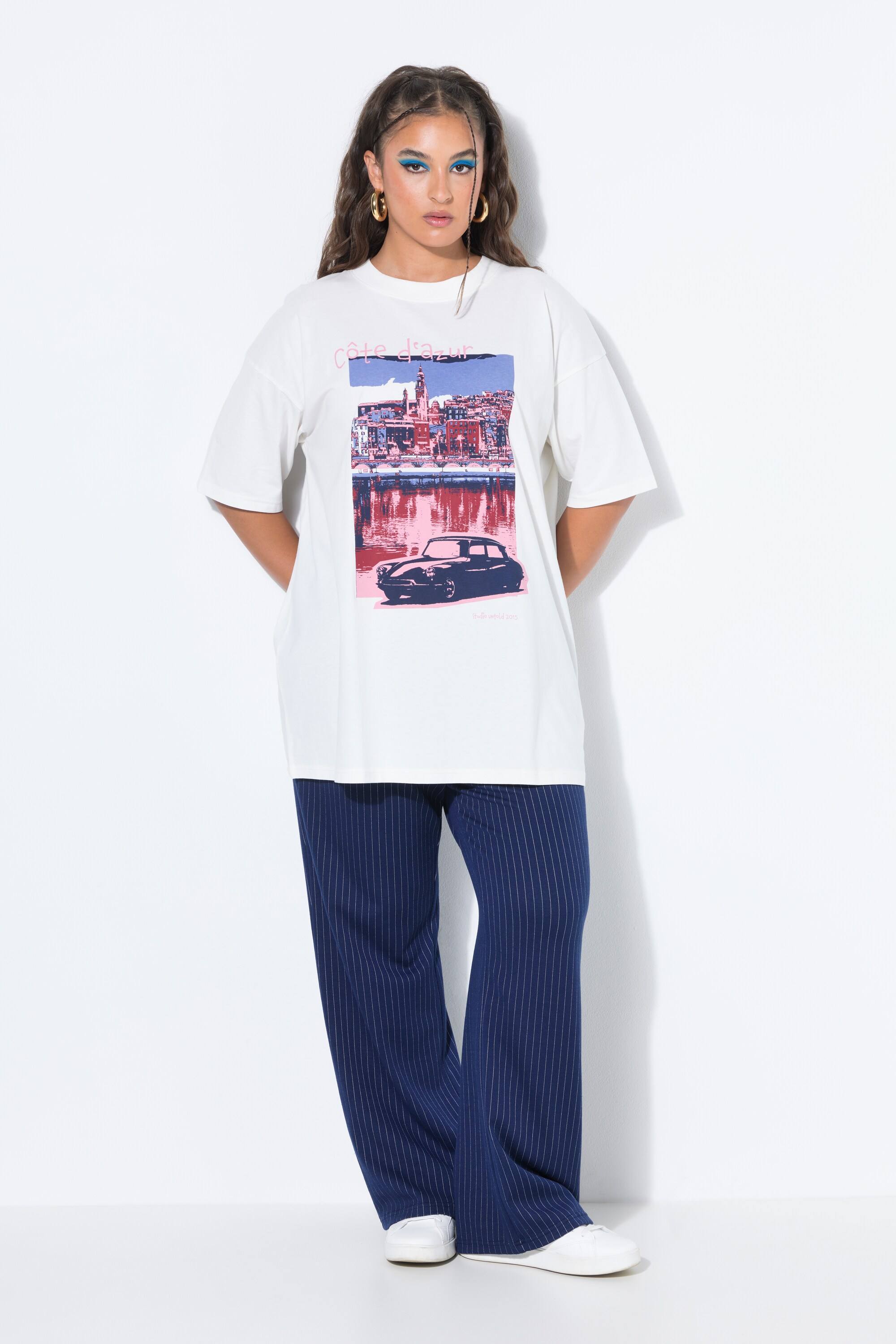 T-shirt oversize, imprimé Côte d'Azur, STUDIO UNTOLD
