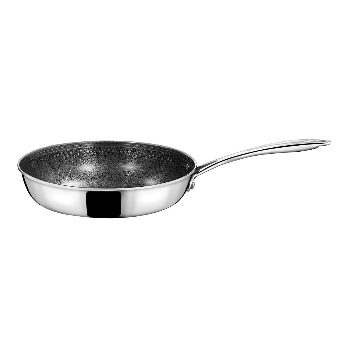 Lots 5 pièces - casseroles 16, 18 et 20cm, poêle 24cm inox et poignée -  eclipse gris Cuisinox