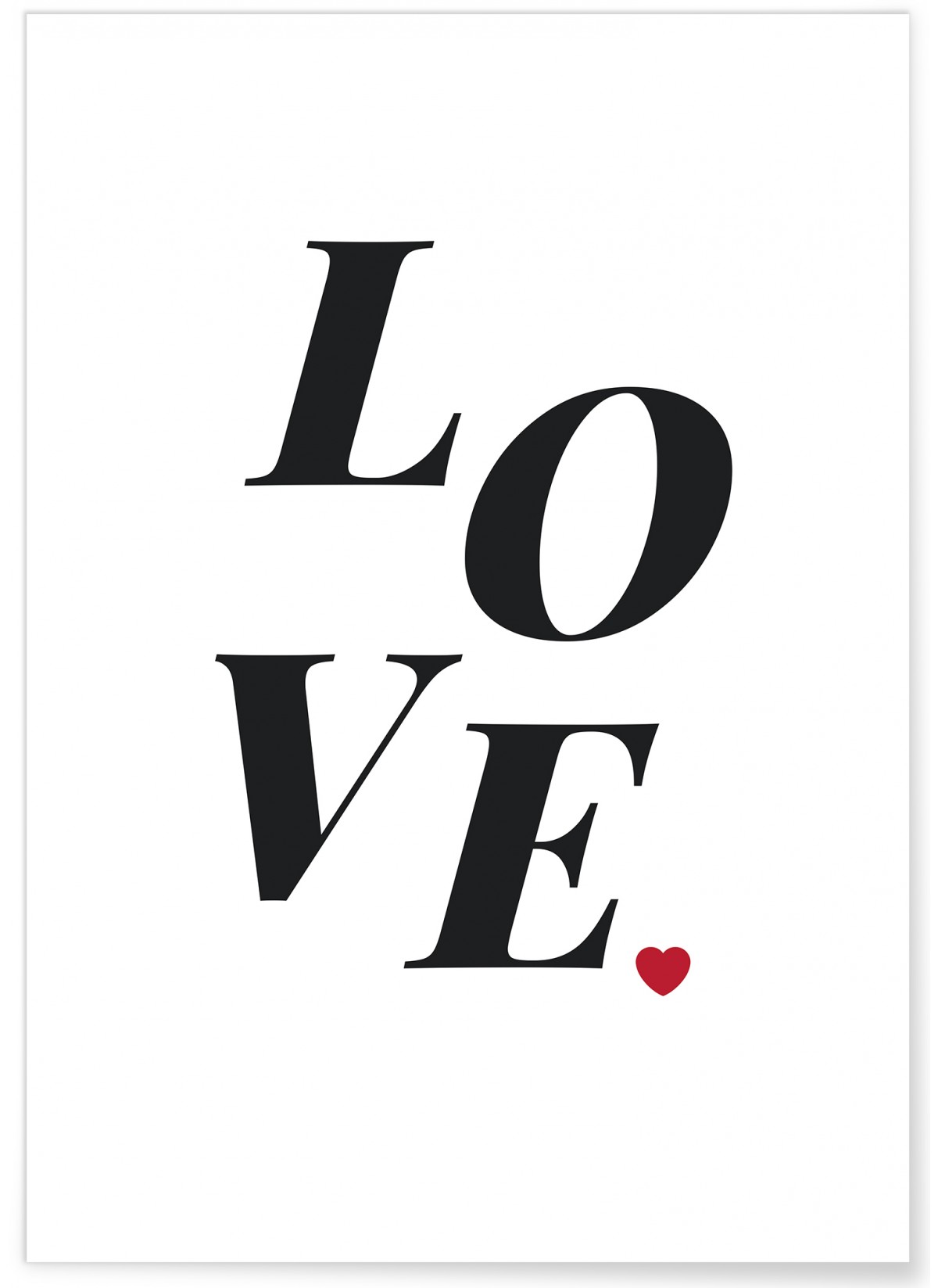 Poster LOVE, L'AFFICHERIE