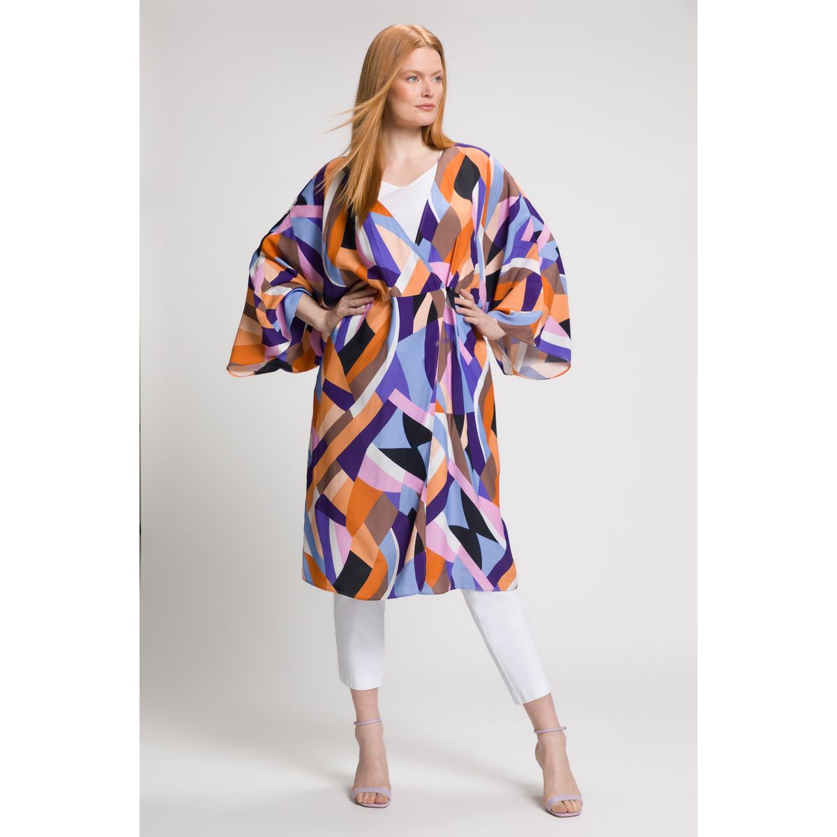Kimono avec poches La Redoute Femme Vêtements Pulls & Gilets Gilets Kimonos 
