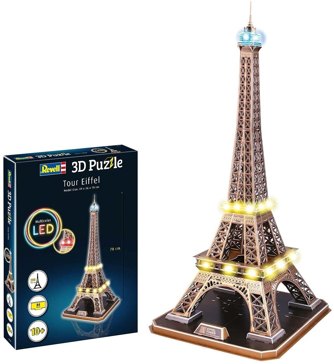Revell - Puzzle 3d - Tour Eiffel - Edition Led, REVELL