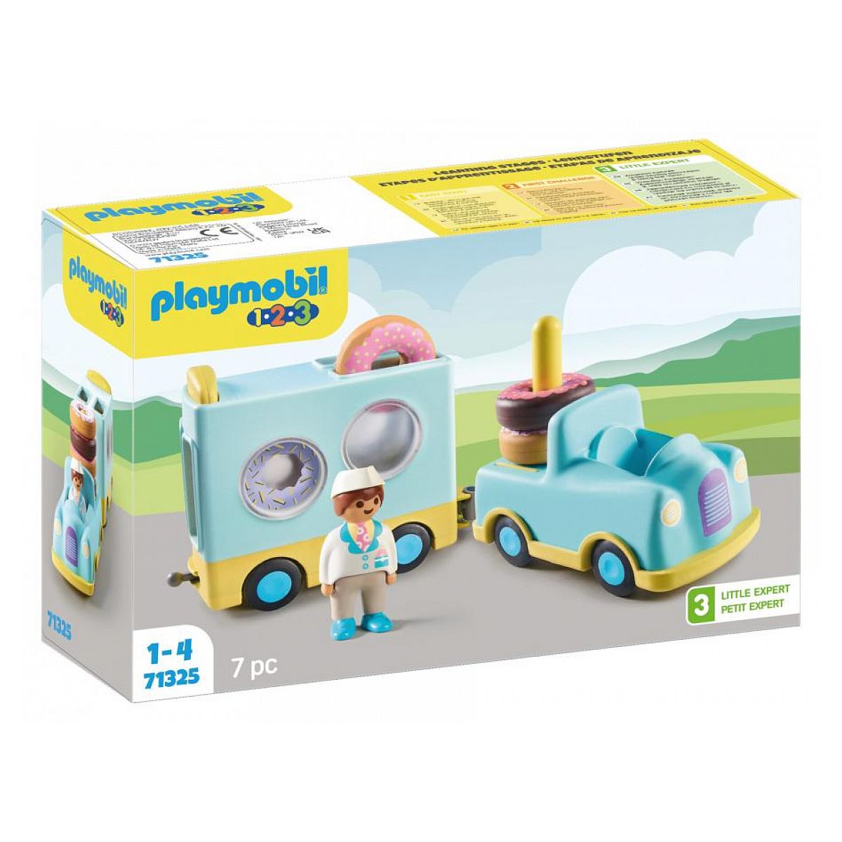 Playmobil 1.2.3 Cavalière avec voiture et remorque