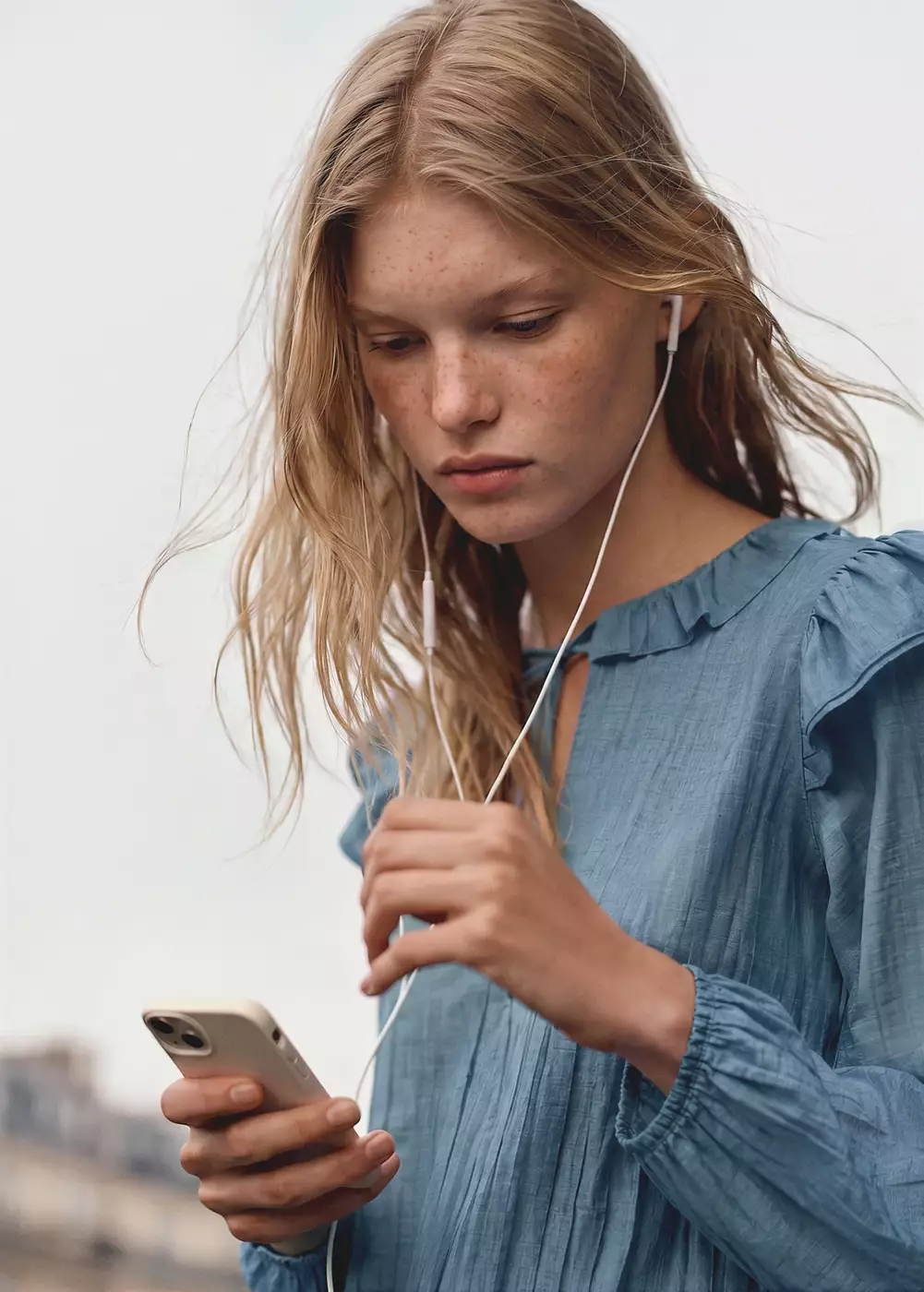 Blouse plissée volants, MANGO TEEN