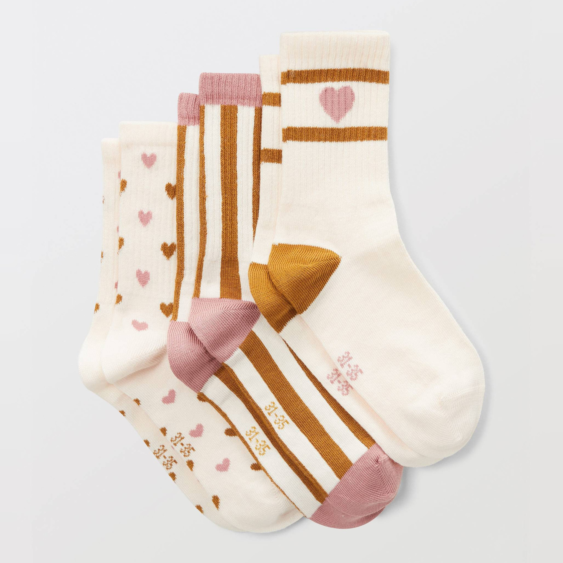 Lot de 3 paires de chaussettes courtes à motifs contenant du coton BIO, MONOPRIX