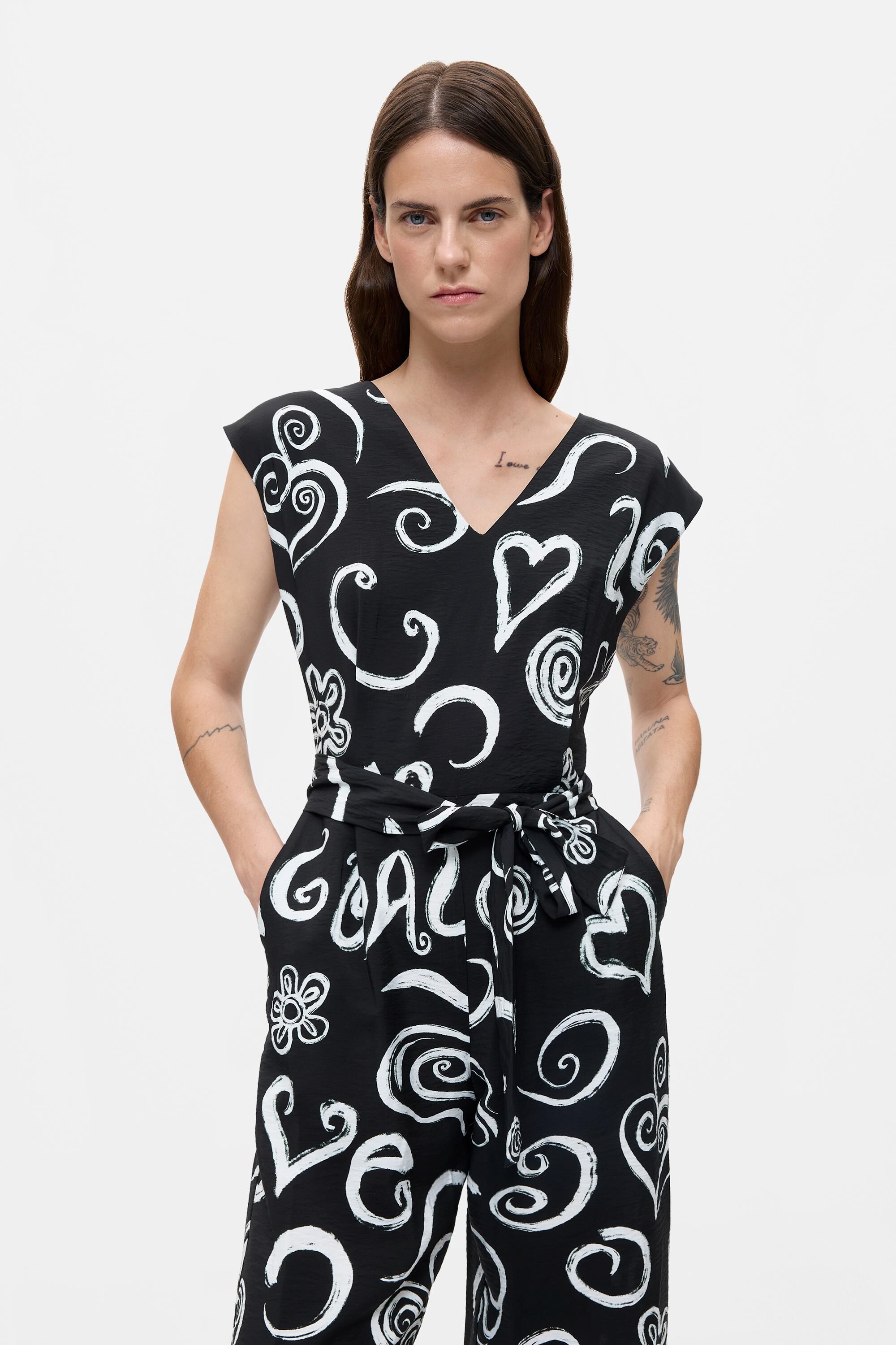 Combinaison imprimée lettres, DESIGUAL