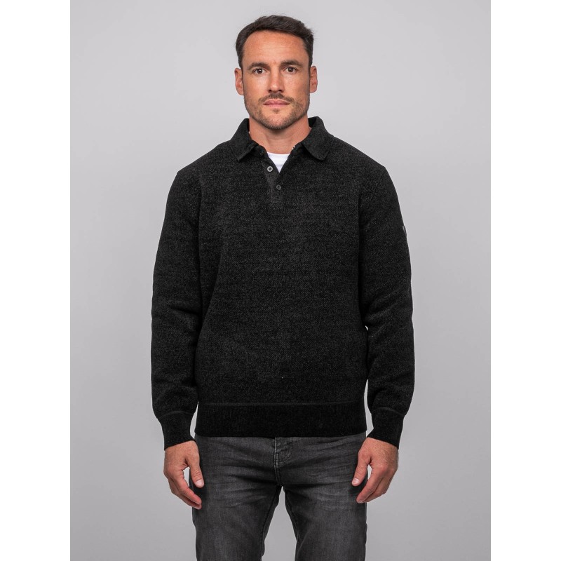 Pull Polo Chenille Col Boutonné Loctobir, RITCHIE