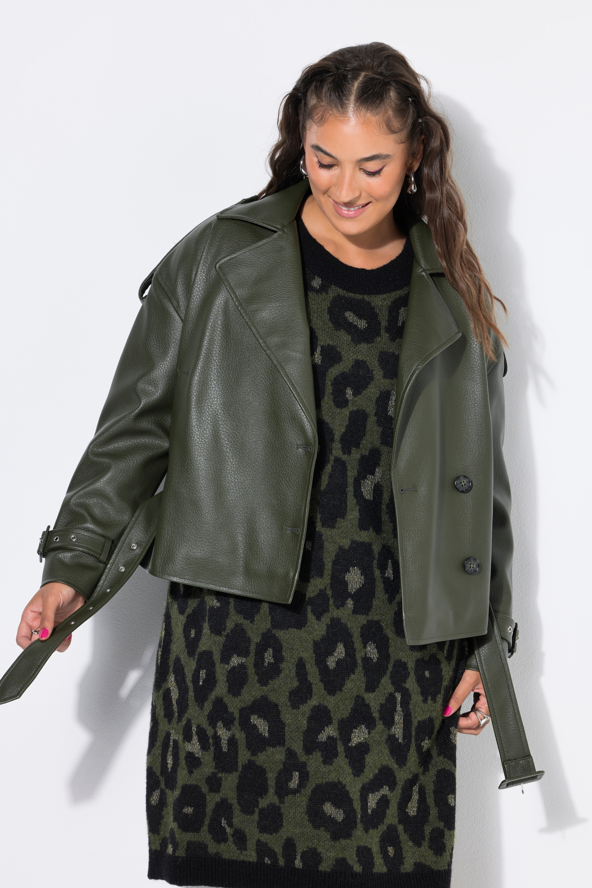 Veste en simili cuir, coupe oversize, STUDIO UNTOLD