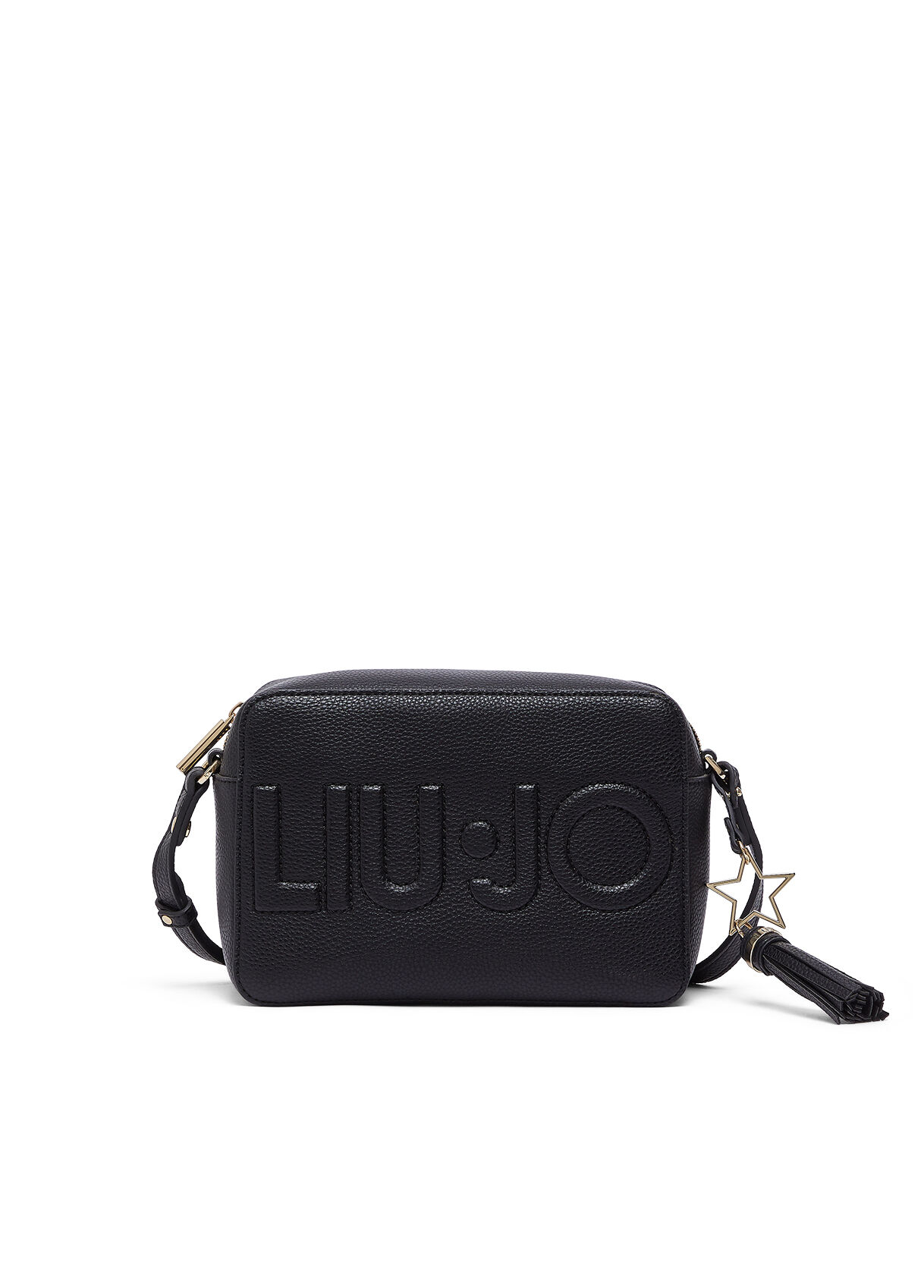 Sac bandoulière format moyen avec charm, LIU JO