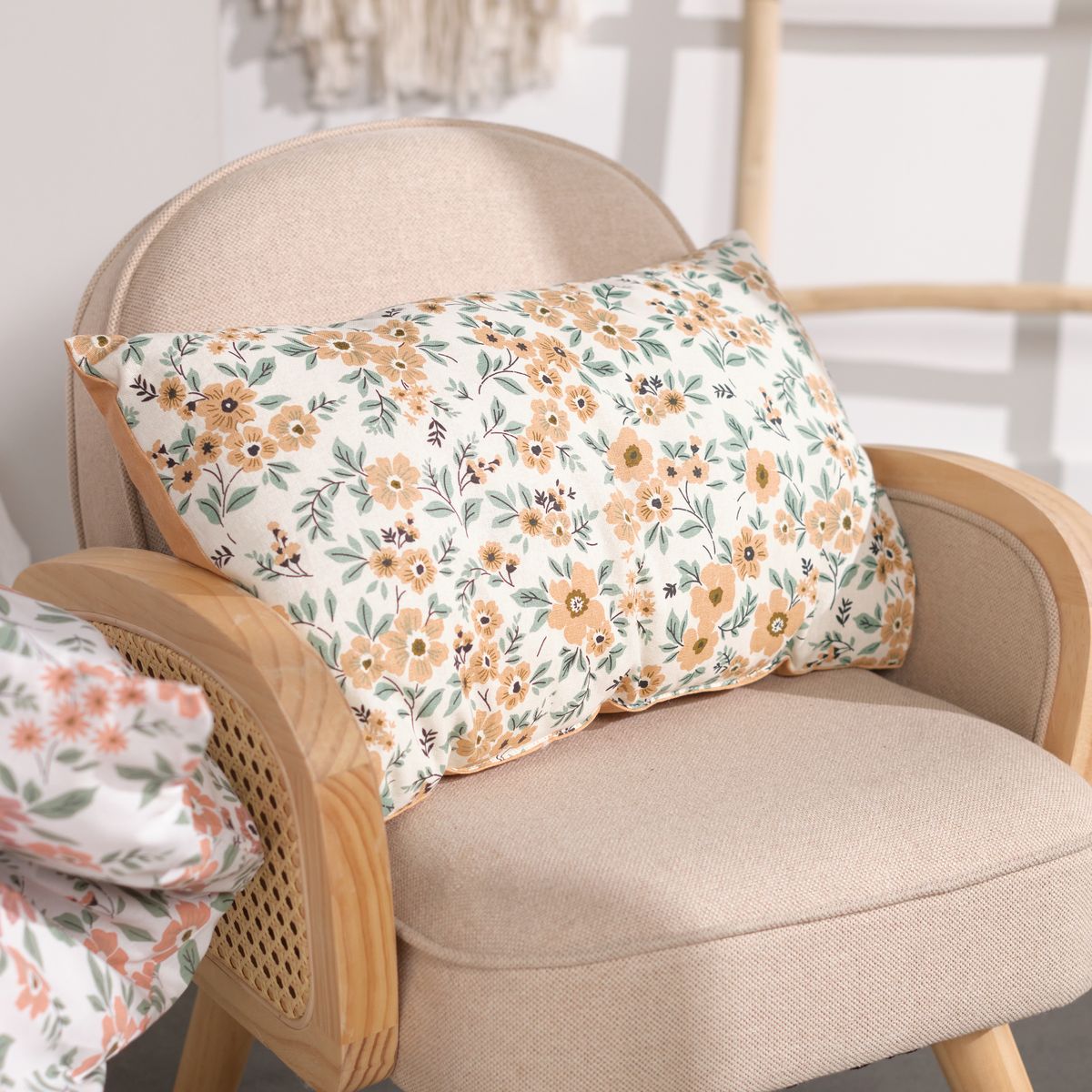 Coussin forme imprimé animalier coton FUNNY LIBERTY, TODAY