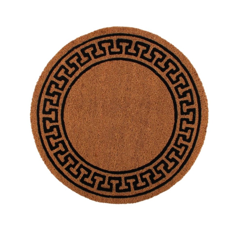 Paillasson rond coco contour imprimé fresque d60cm, ORNAMI