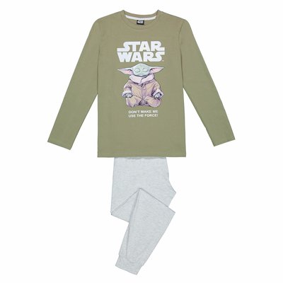 Grogu Printed Cotton Pyjamas with Pockets STAR WARS