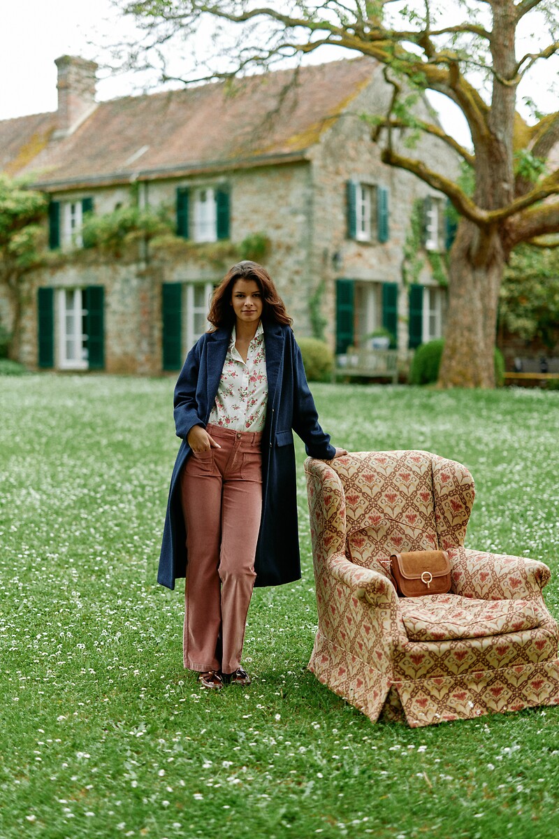 Manteau long boutonné NELIA