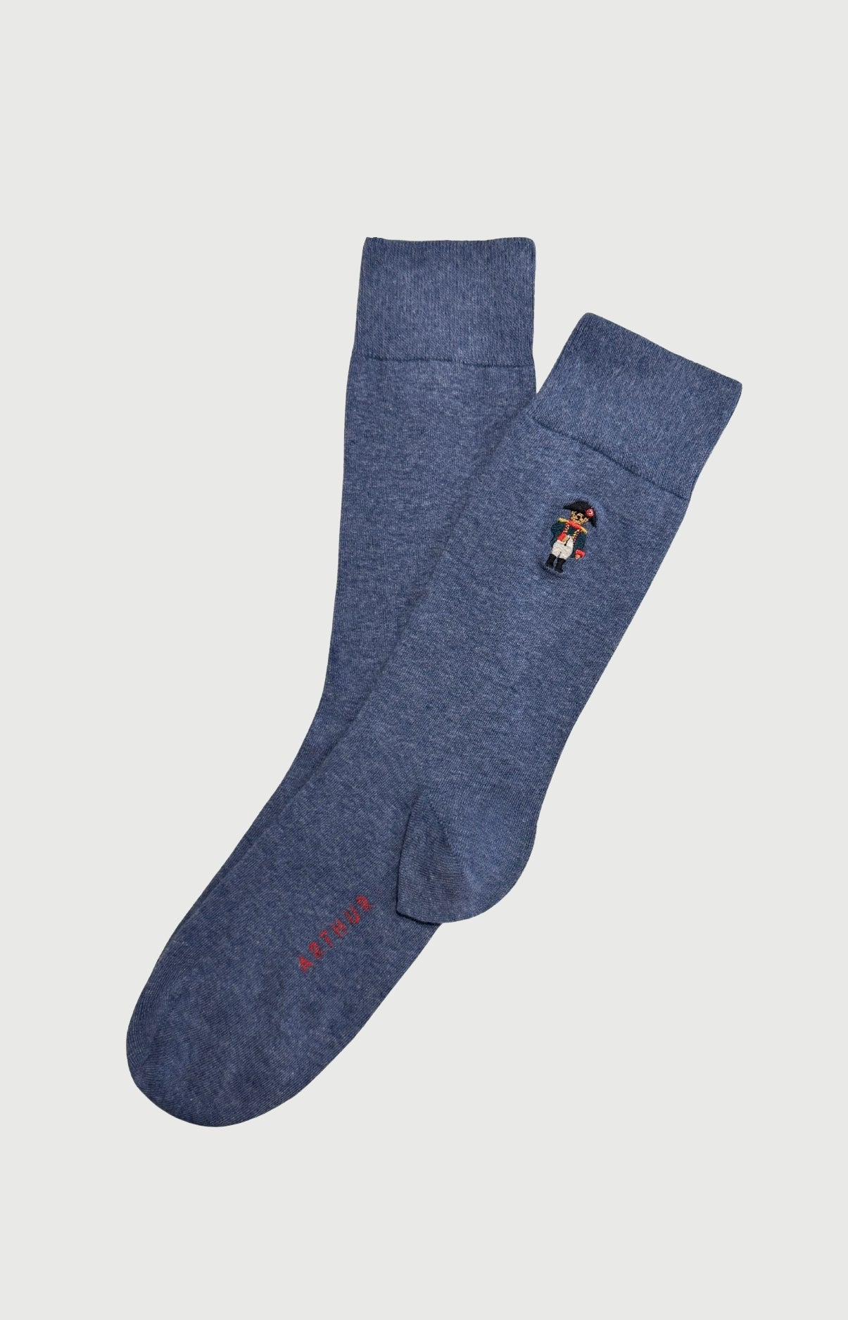 Chaussettes brodées en coton imprimé Napoléours, ARTHUR