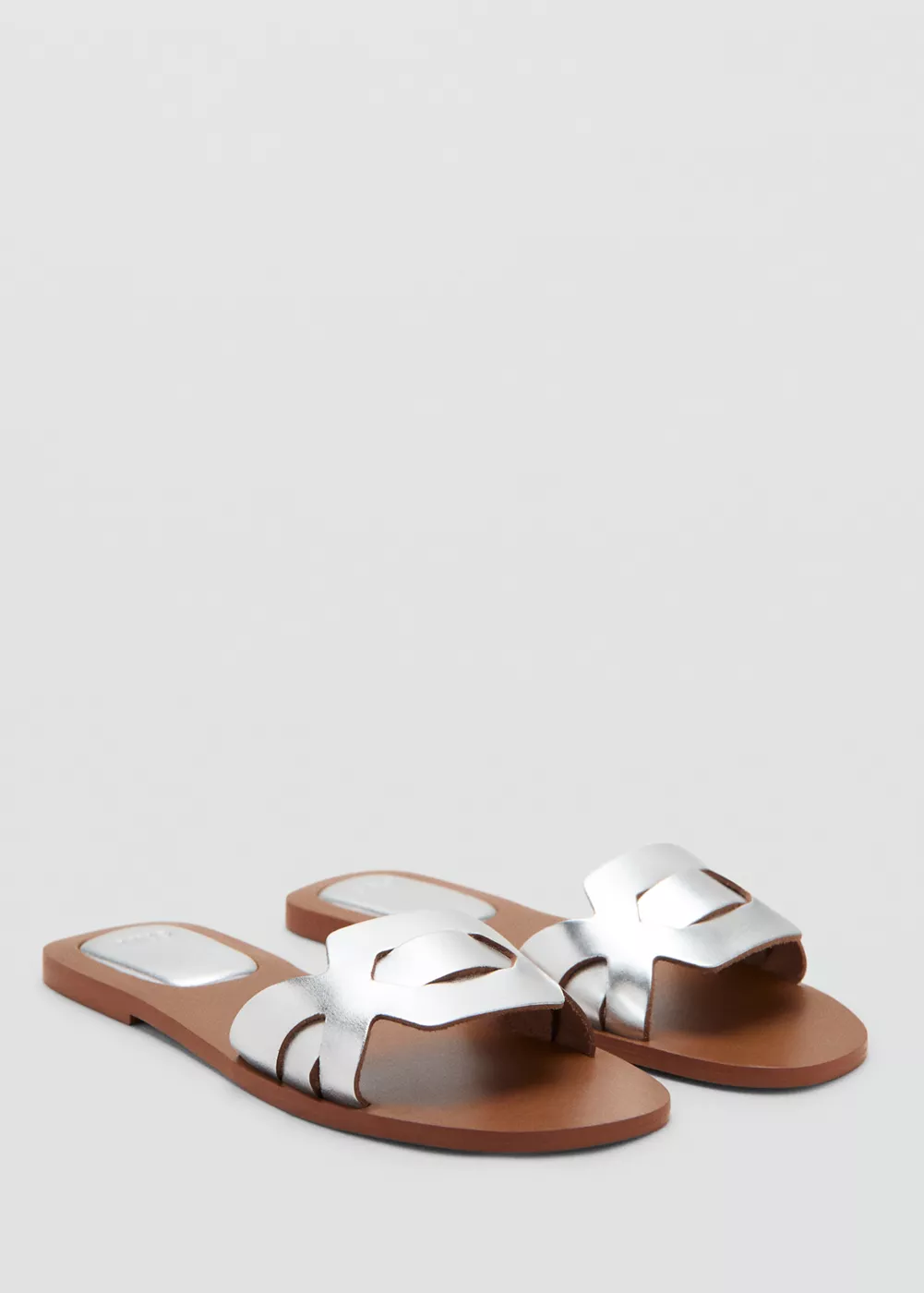 Sandales à lanières cuir, MANGO TEEN