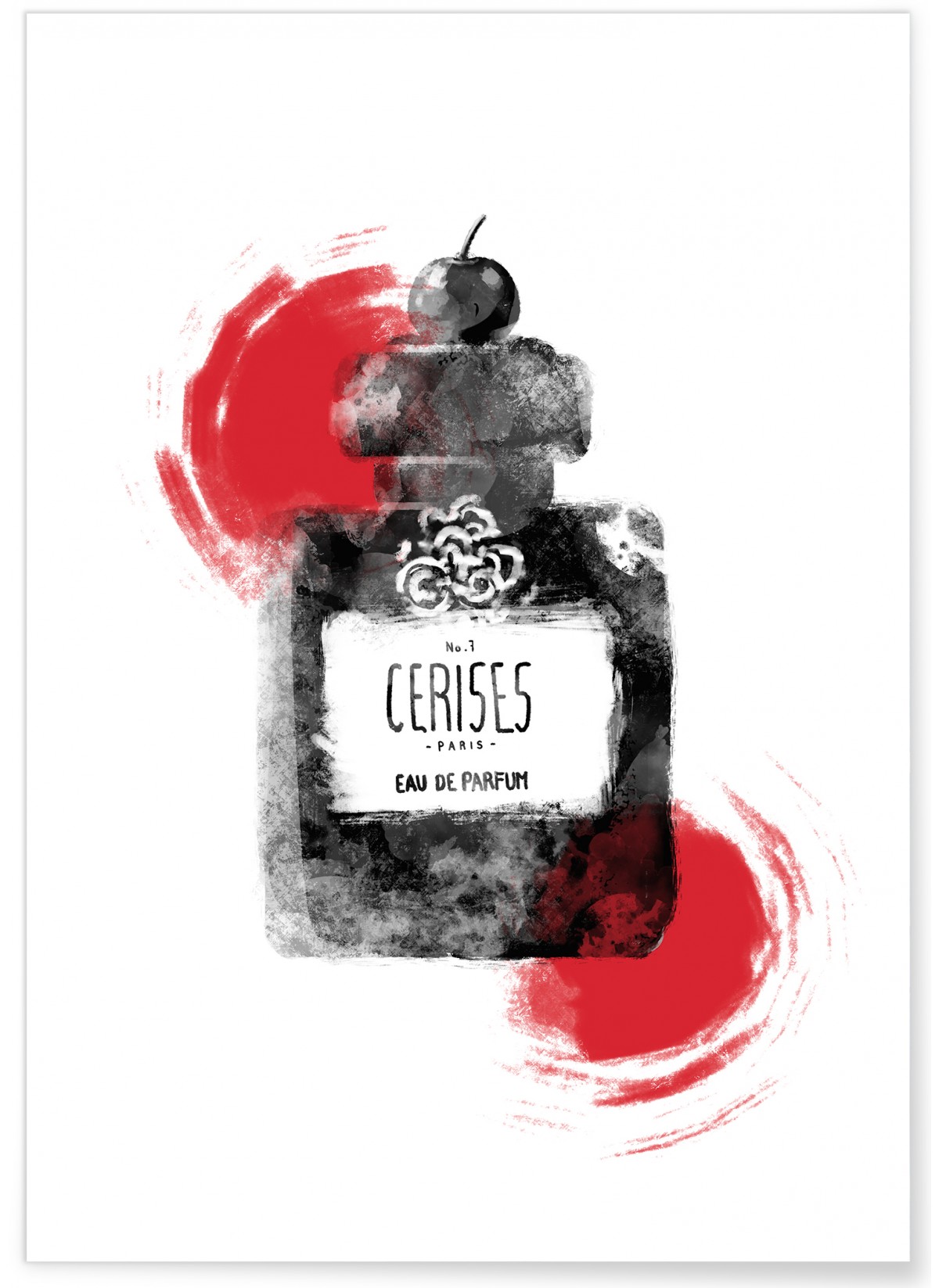 Affiche Eau de parfum Cerise, L'AFFICHERIE