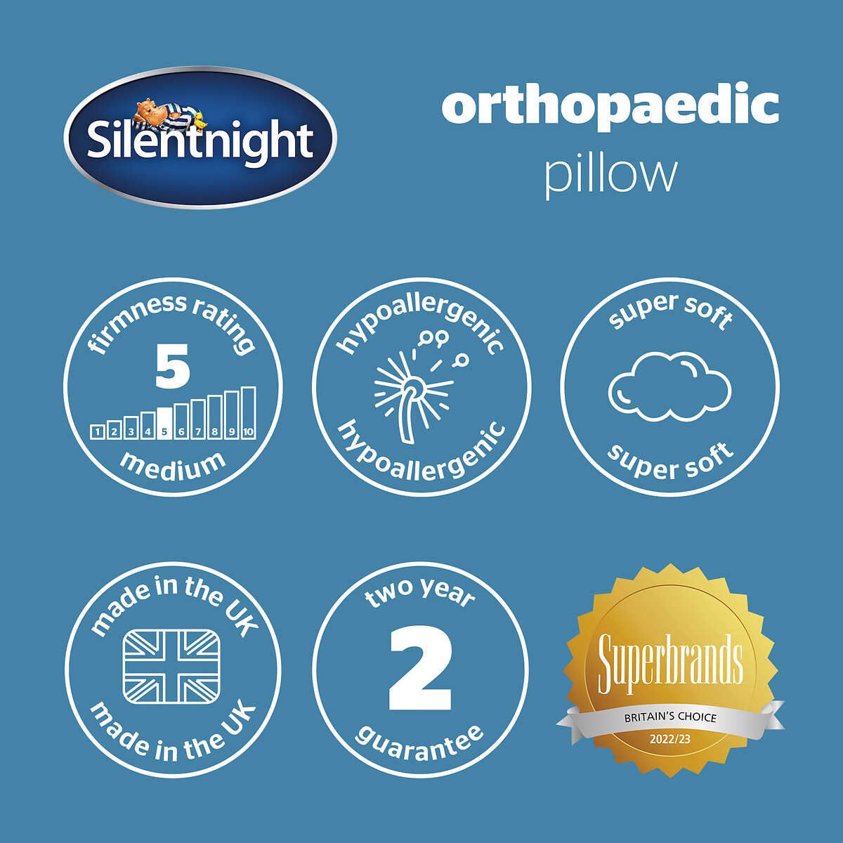 Silentnight orthopaedic hot sale support pillow