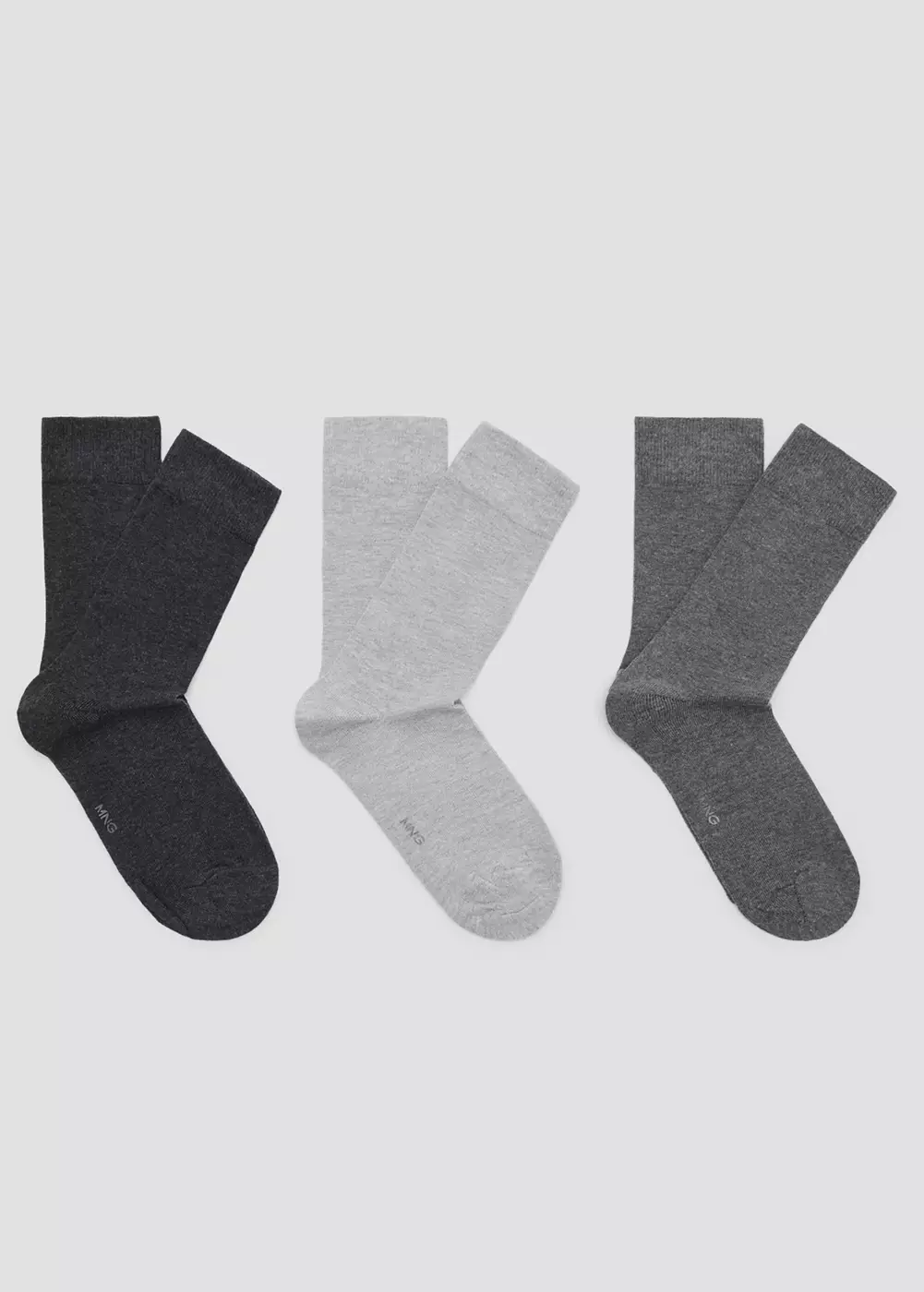 Lot 3 paires de chaussettes longues coton, MANGO MAN