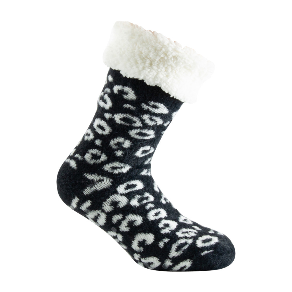 Chaussettes chausson cocooning intérieur et revers polaire, KINDY