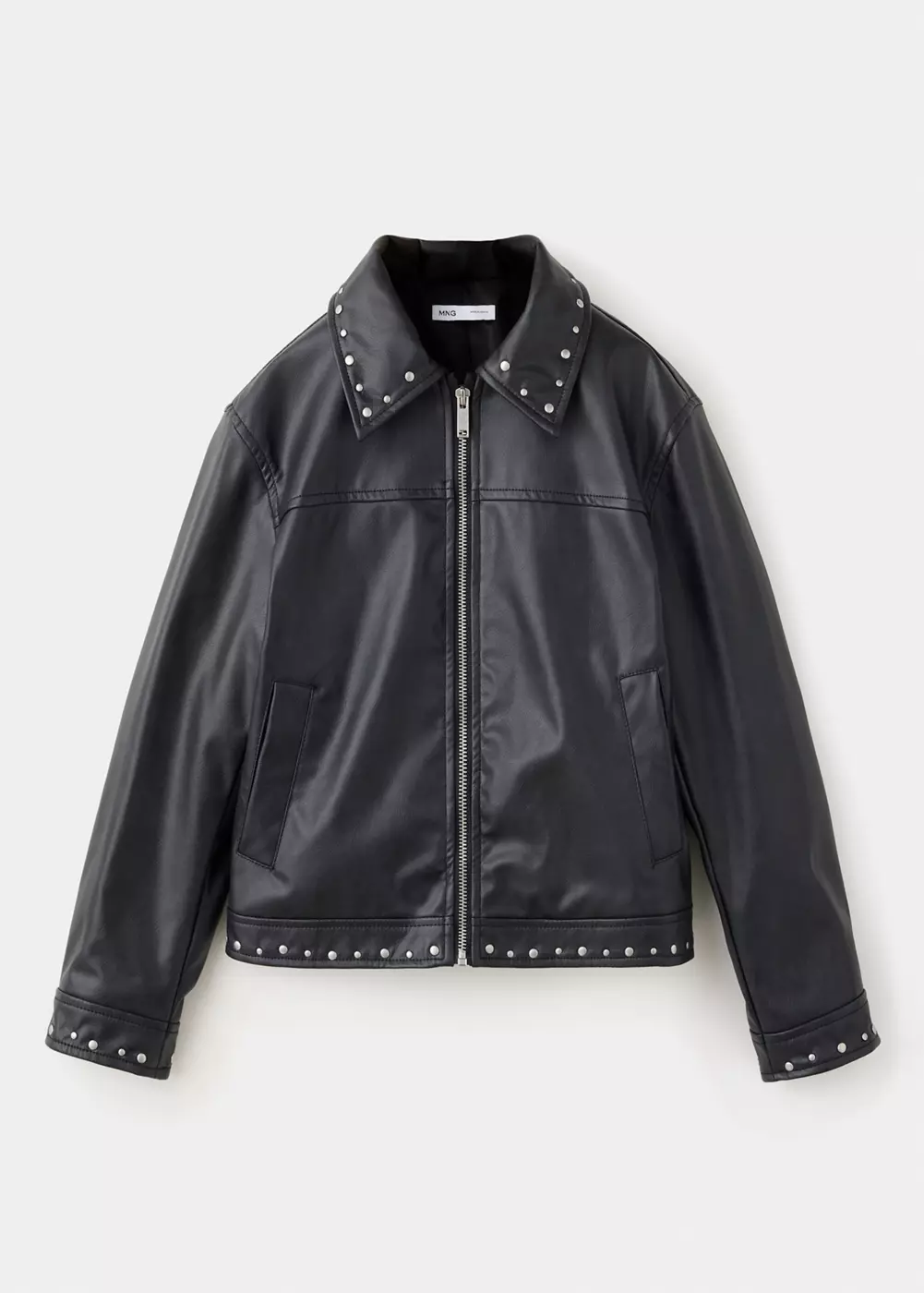 Veste effet cuir à clous, MANGO KIDS