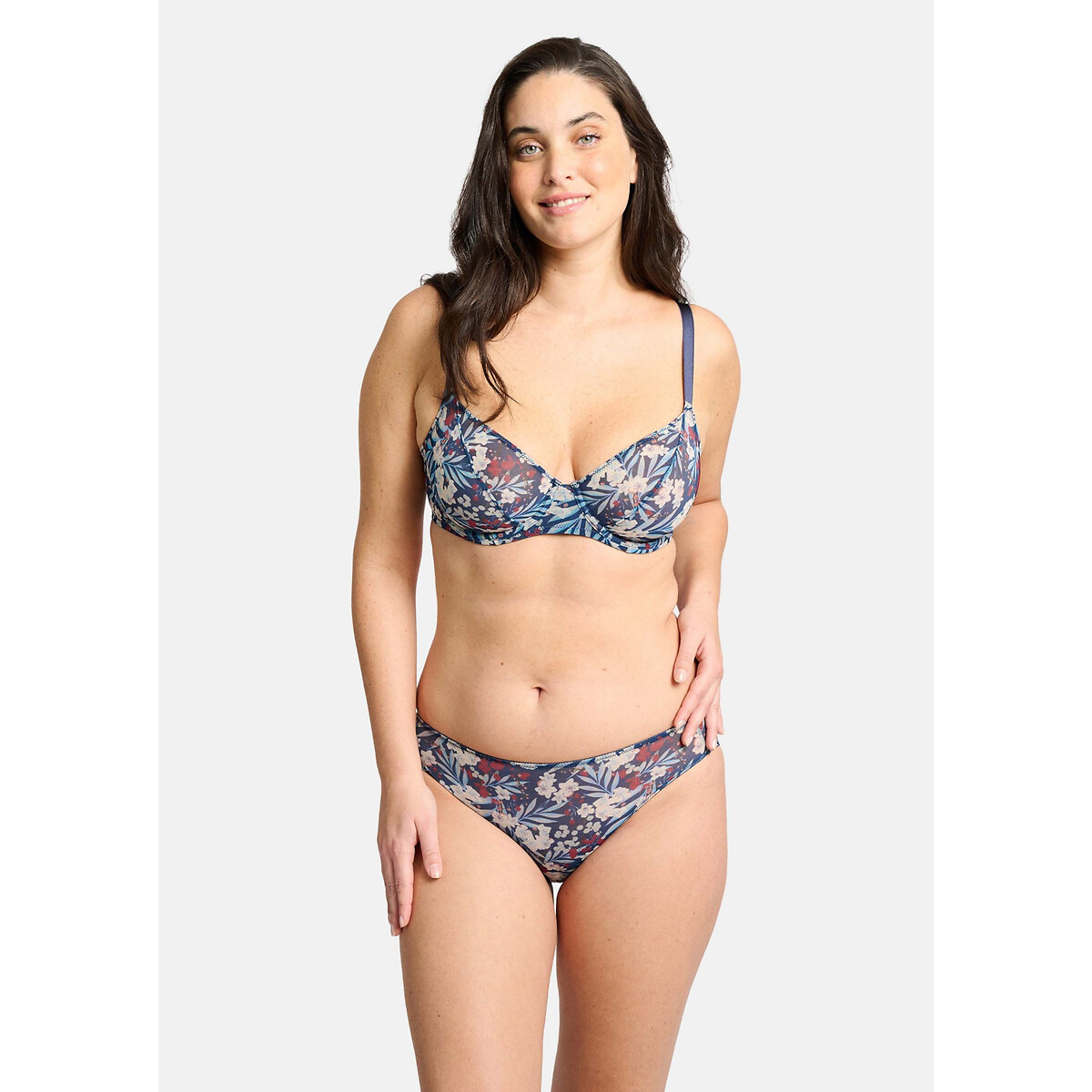 Sans Complexe Ariane Fantaisy Underwire Full Cup Bra with Lace in Black