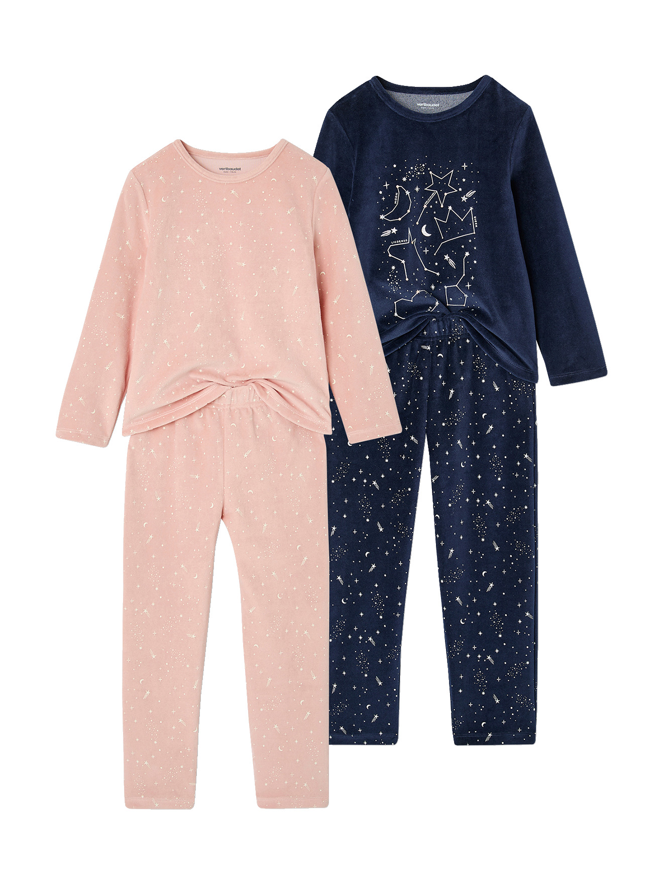 Lot de 2 pyjamas long, VERTBAUDET