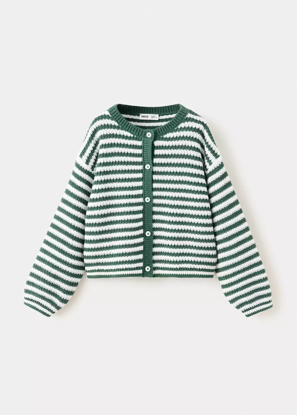 Cardigan maille rayures, MANGO BABY