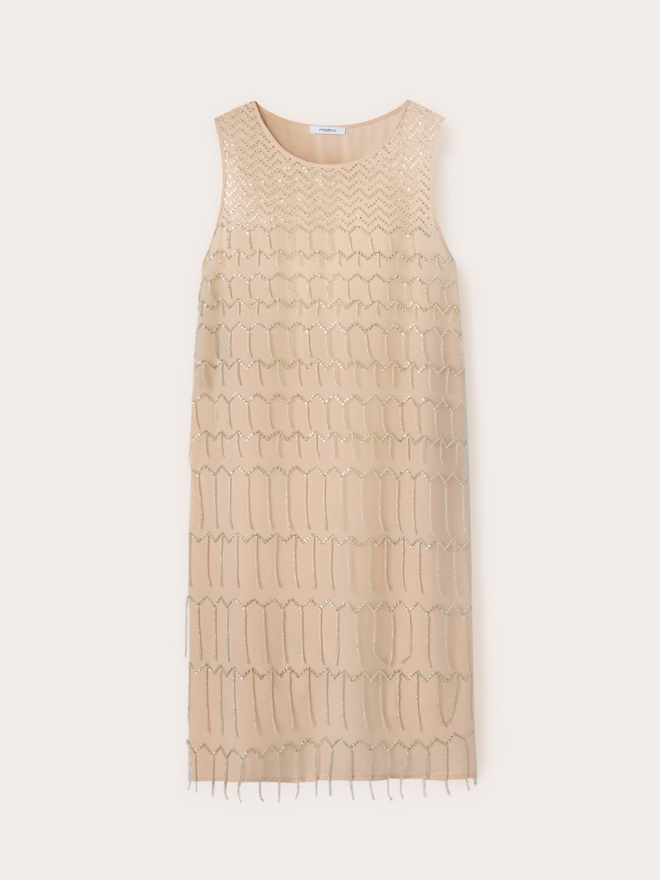 Robe Cocktail BCBG Max Azria - Jersey Acetate Licou Paillettes - Taille M - Encre Bleue - NEUVE Avec étiquette