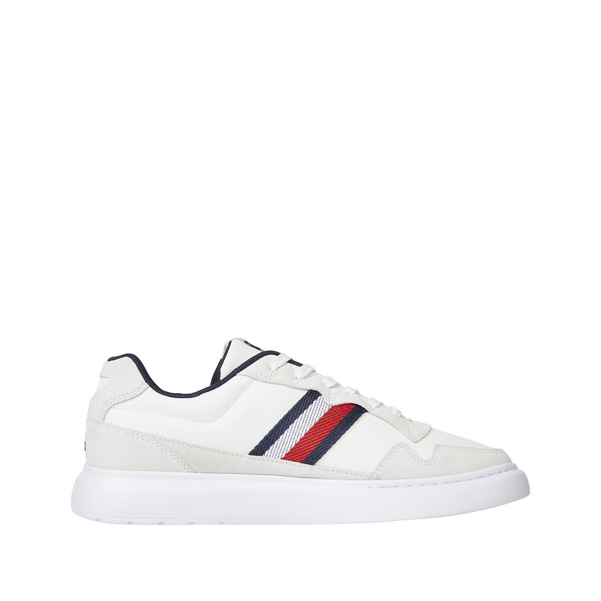 Lightweight cupsole leather trainers Tommy Hilfiger | La Redoute