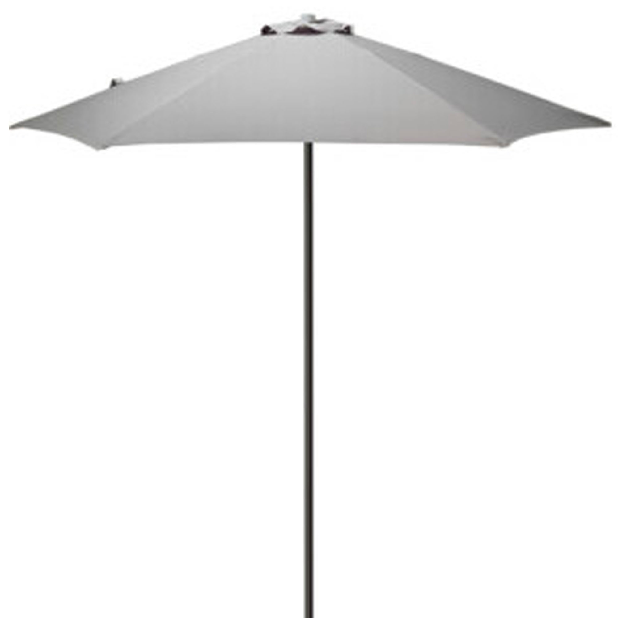 Parasol rond gris clair diamètre 230cm, WADIGA