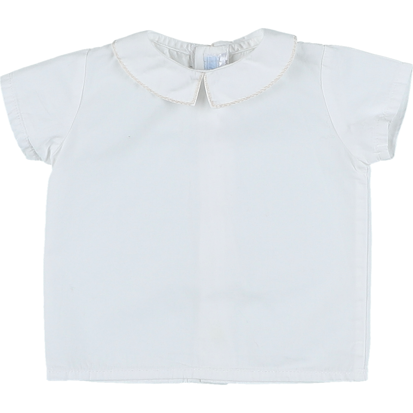 Chemise col carré liseré beige - Très bon état, ACANTHE