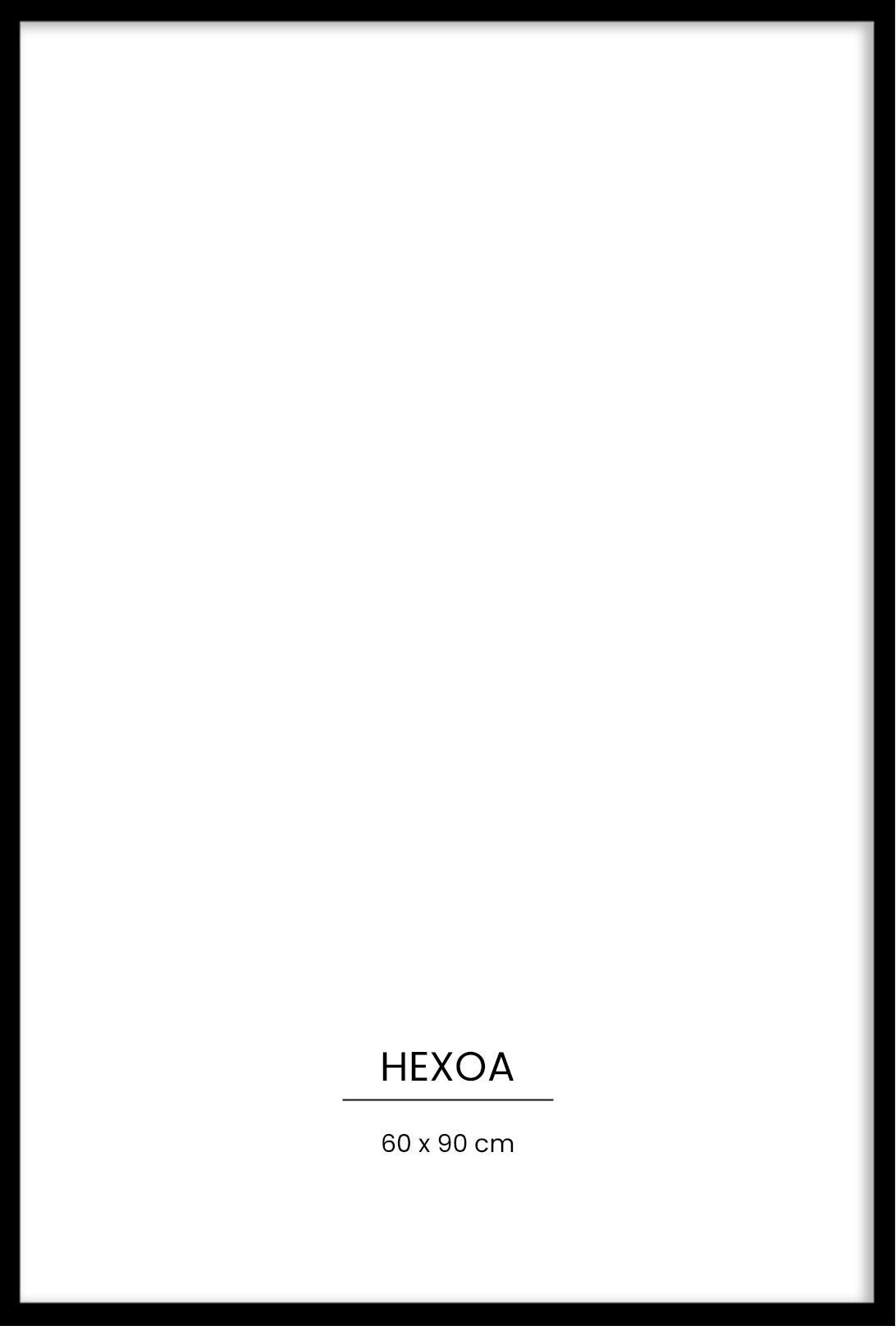 Cadre métal Noir 60x90cm, HEXOA