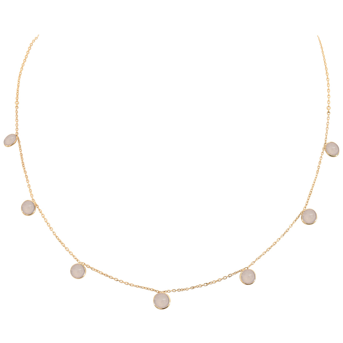 Collier multi moorea calcedoine rose, CAROLINE NAJMAN
