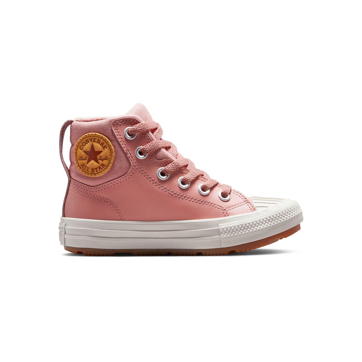 Converse cuir rose clearance femme