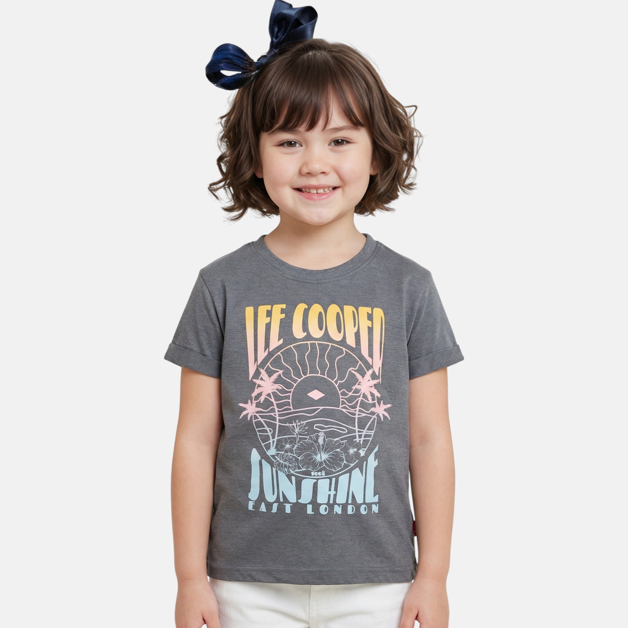 T-shirt manches courtes imprimé, col rond, LEE COOPER