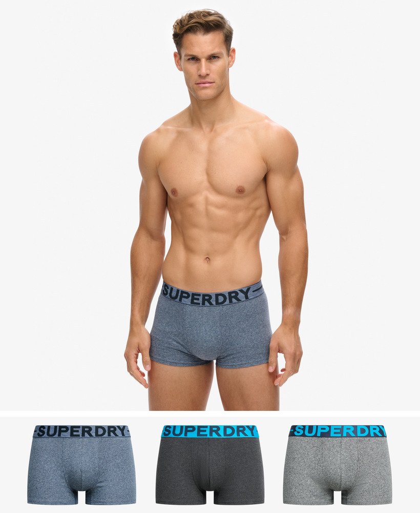 Lot de 3 boxers unis, SUPERDRY