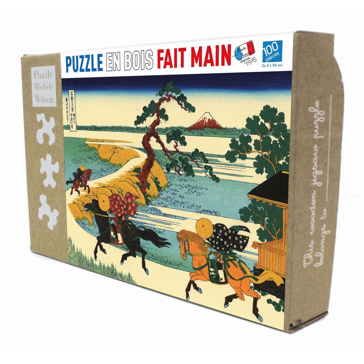Puzzle en bois carte de France 24 pièces Puzzle Michèle Wilson