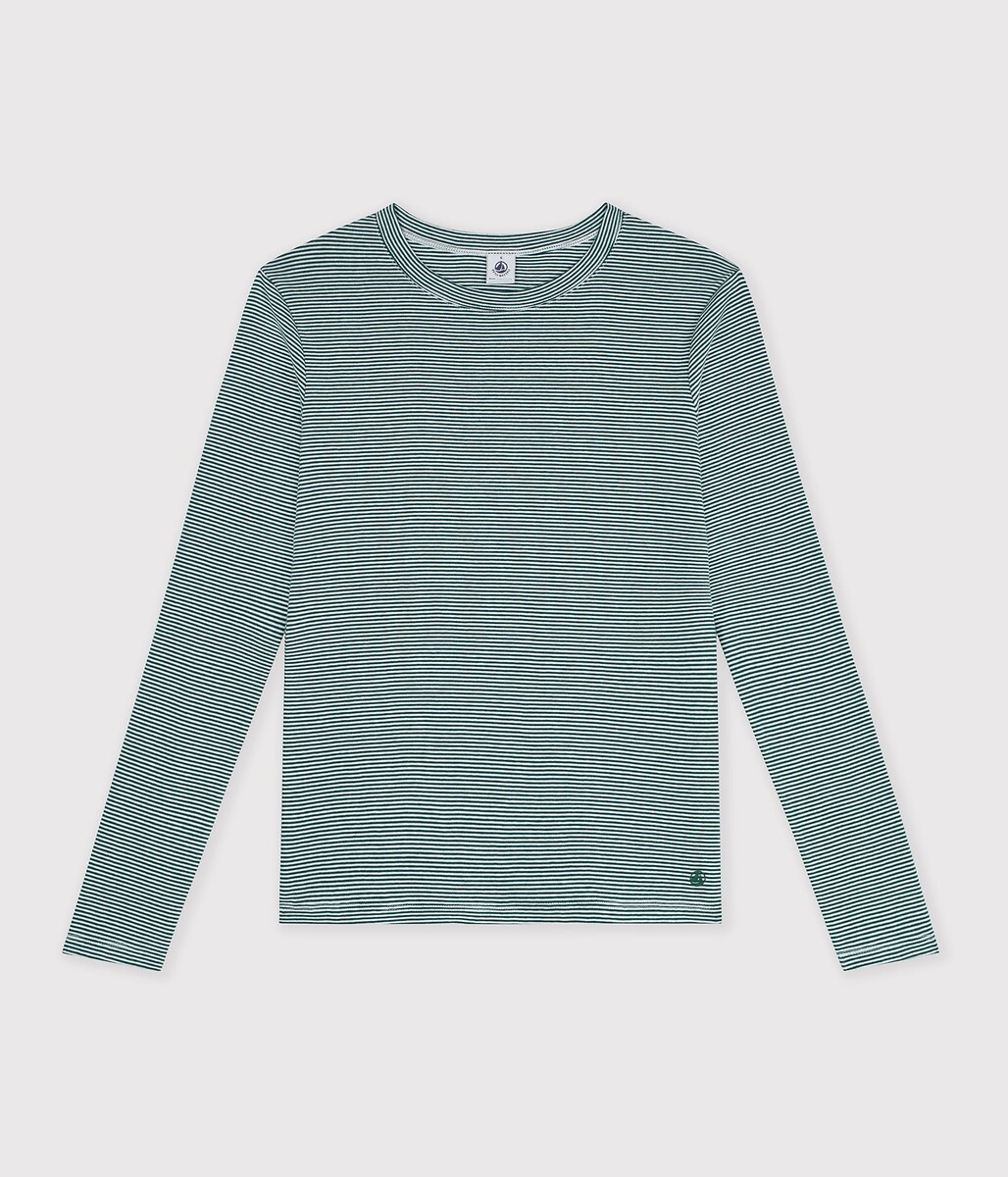 T-shirt rayé L'Iconique manches longues, PETIT BATEAU