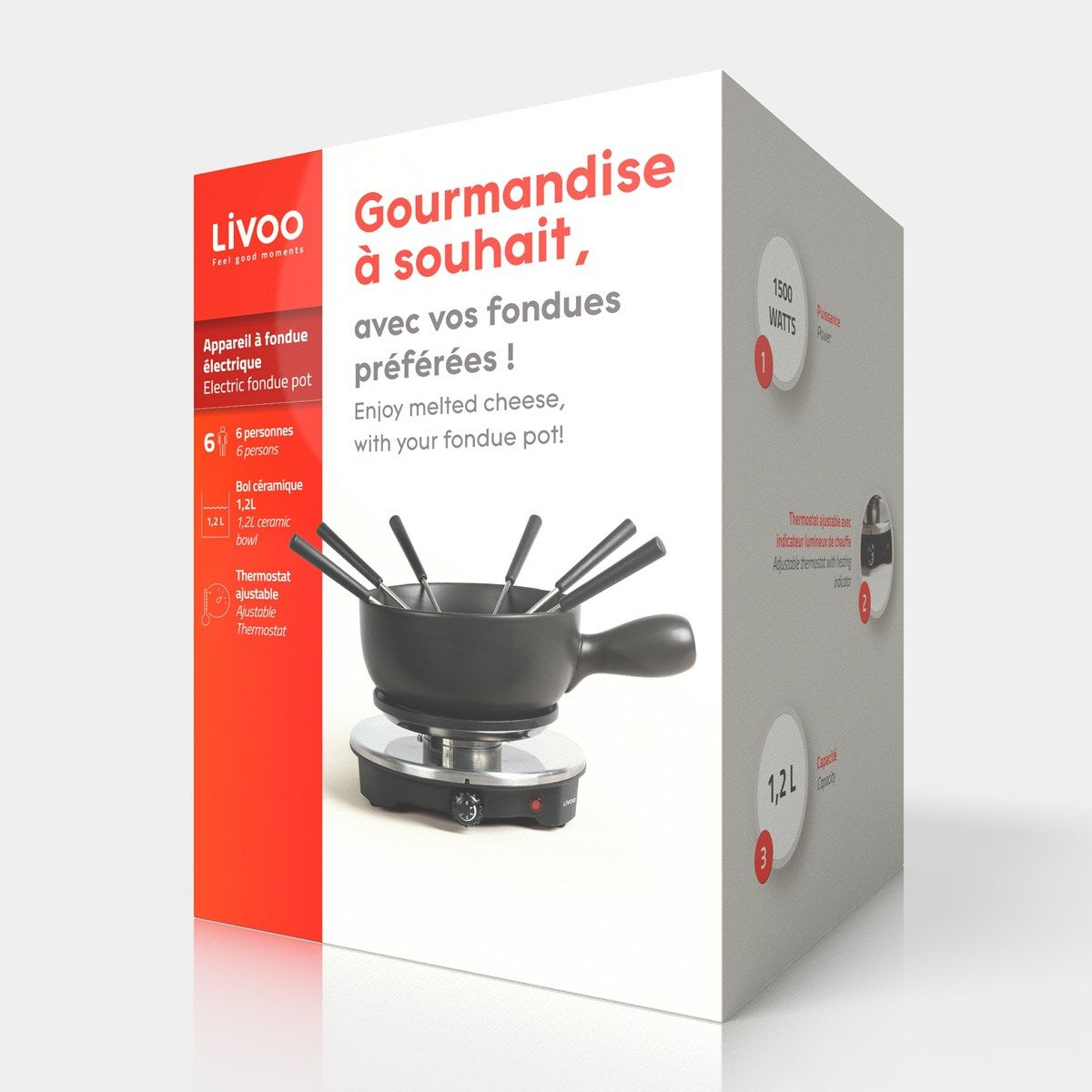 Livoo - Appareil à fondue électrique DOC264